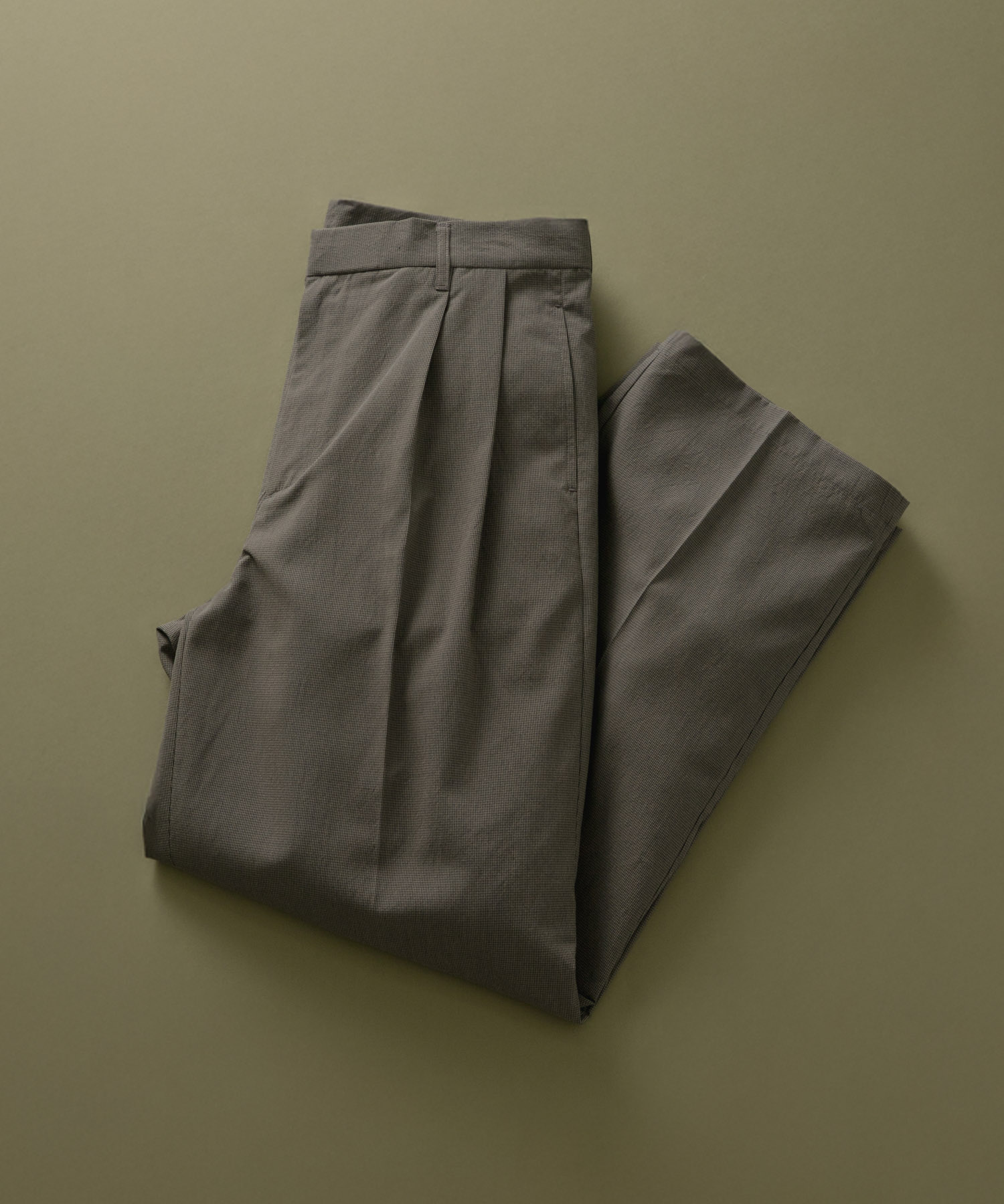 ミニマルチェック クラシック トラウザー