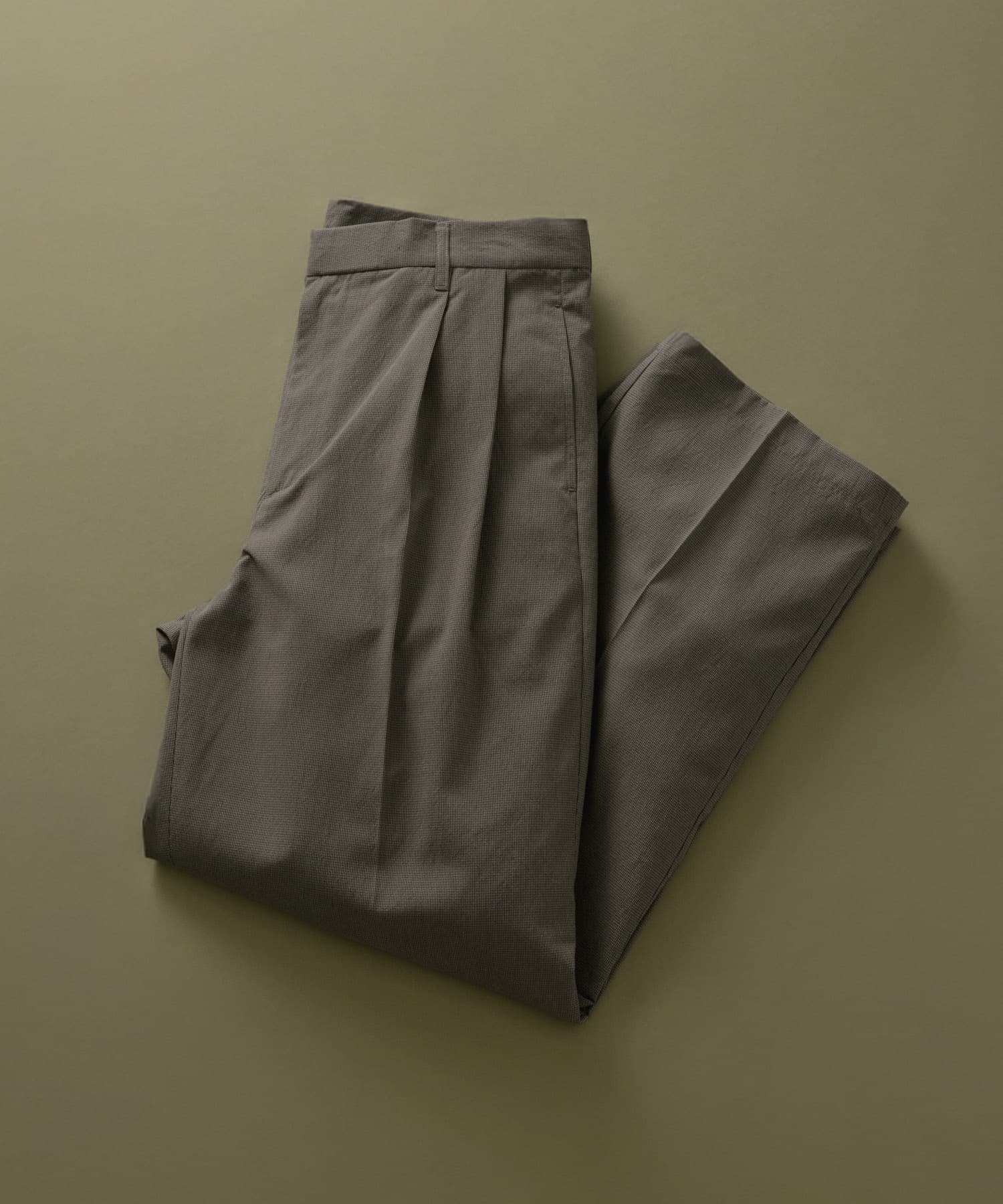 ミニマルチェック クラシック トラウザー GRY M