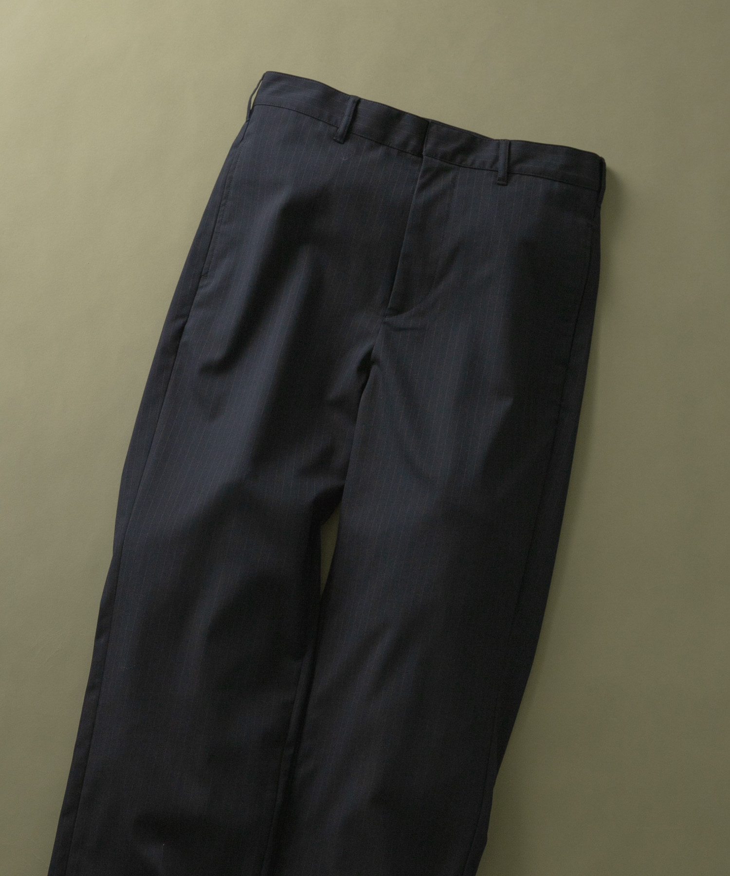 Pinstripe Straight Pants