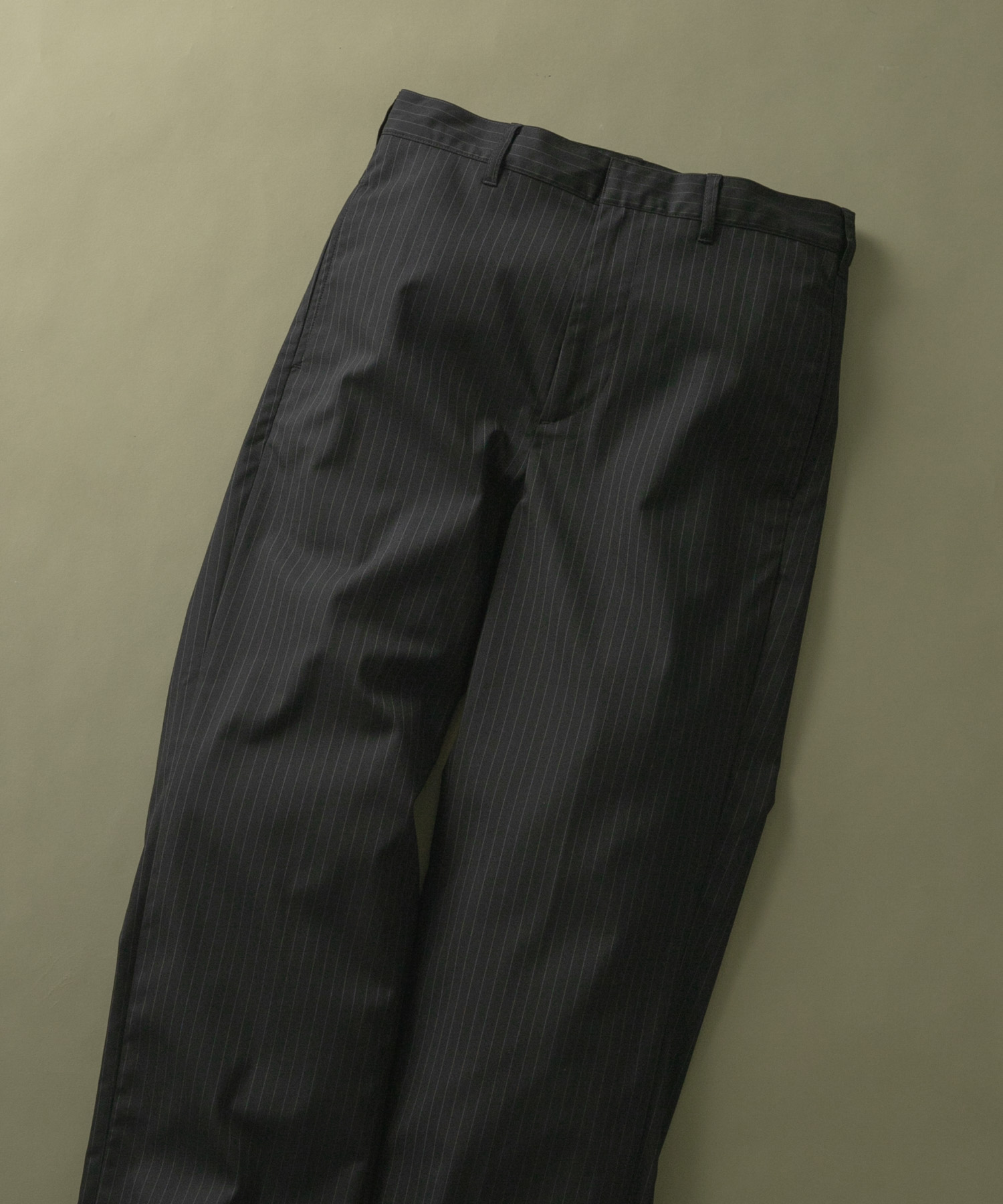 Pinstripe Straight Pants