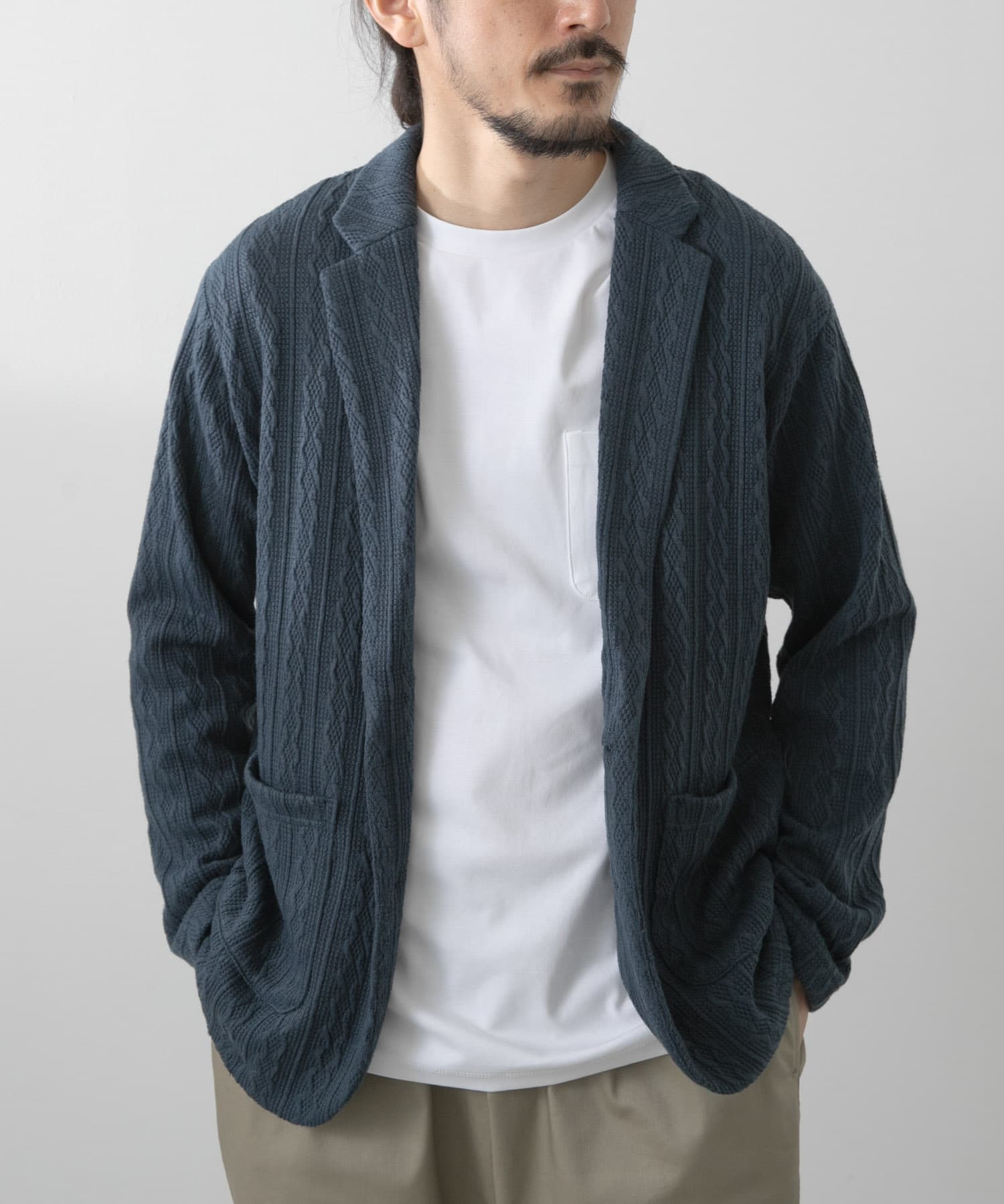 ニット テーラード ジャケット