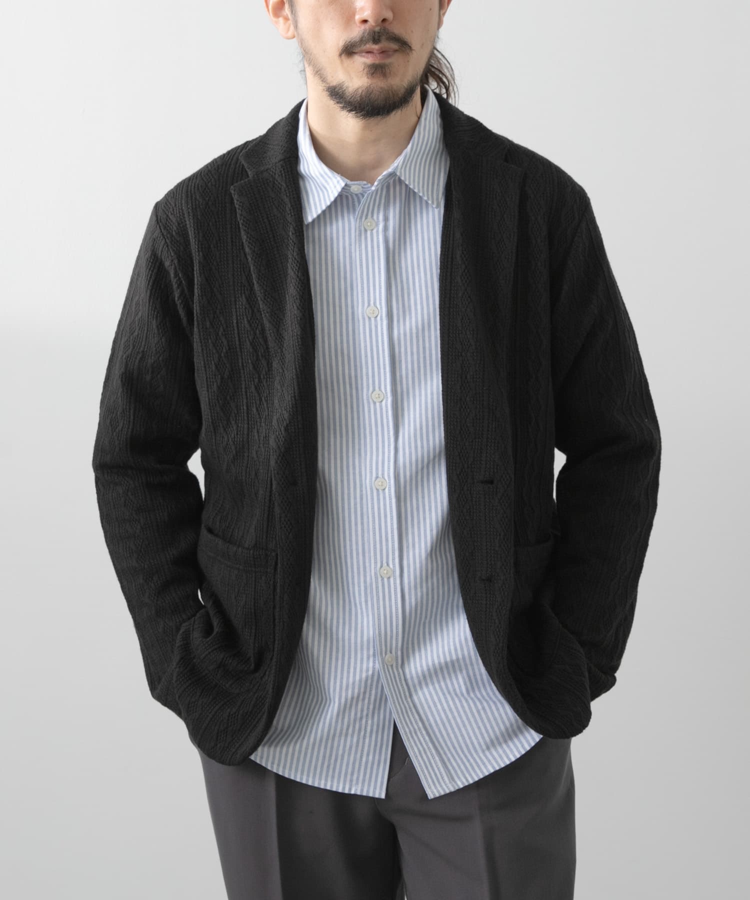 ニット テーラード ジャケット