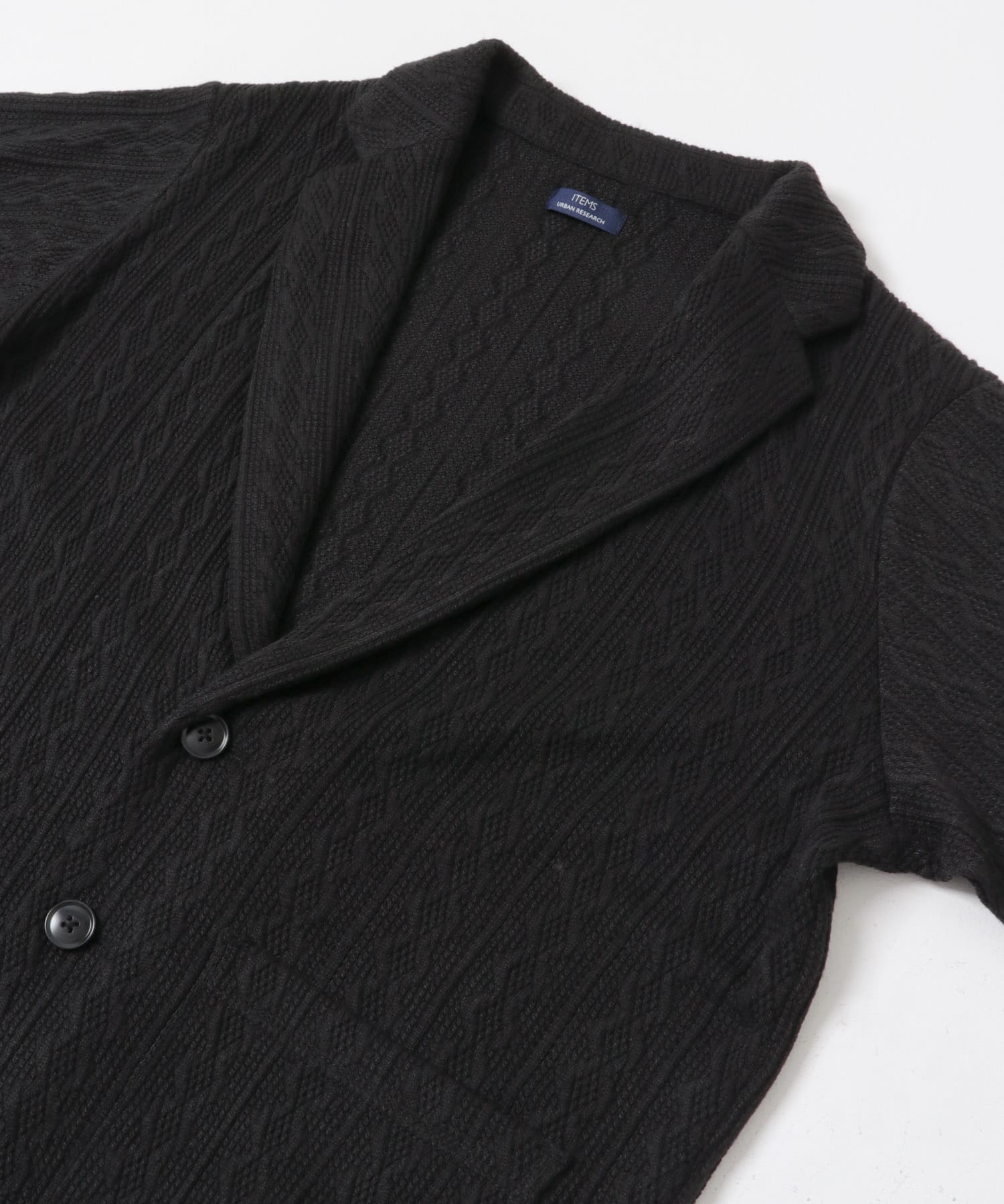 ニット テーラード ジャケット BLK M