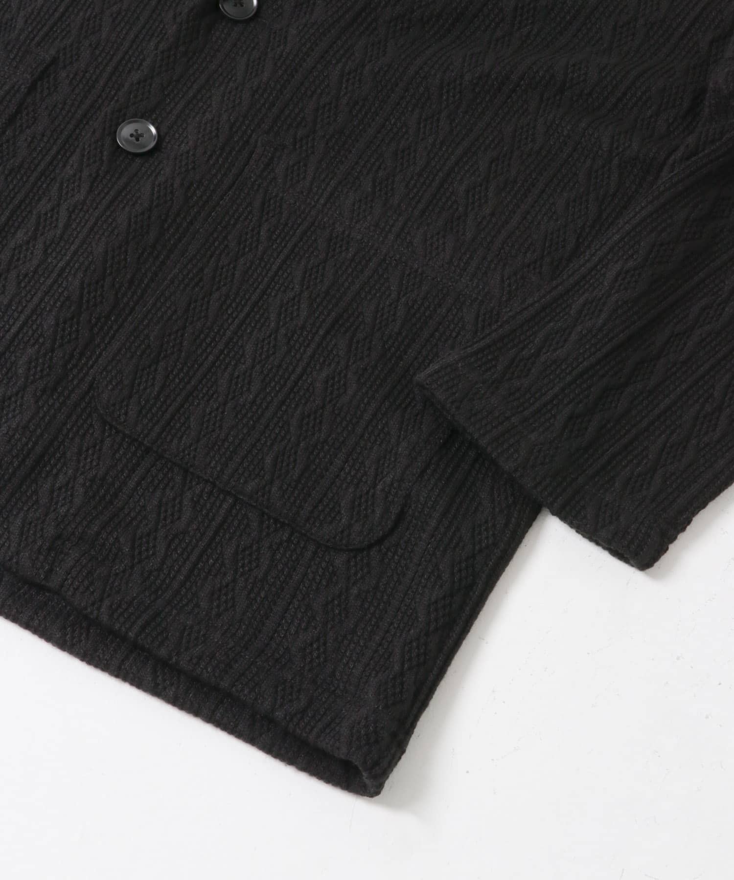 ニット テーラード ジャケット BLK M