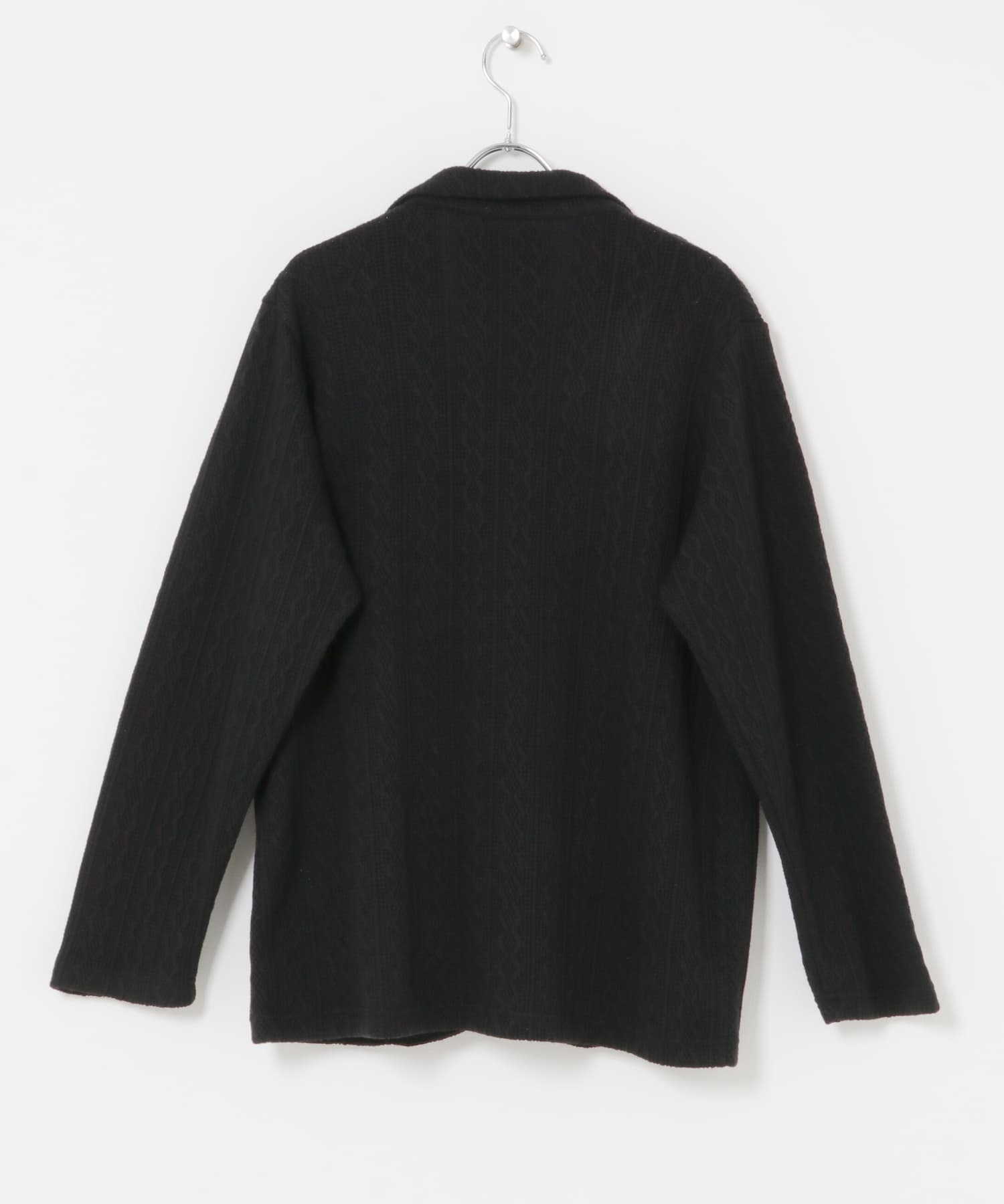 ニット テーラード ジャケット BLK M