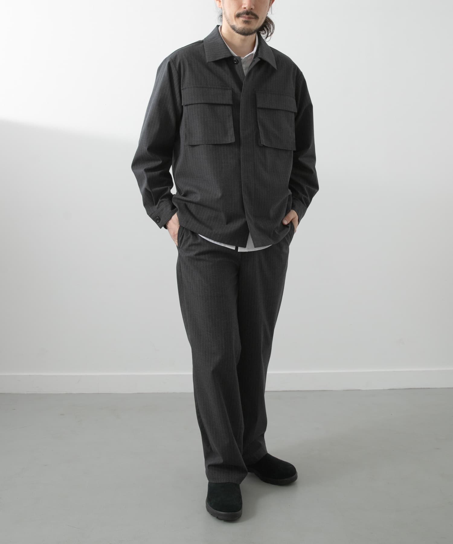 Pinstripe Flyfront Jacket(M NVY): アウター｜URBAN RESEARCH