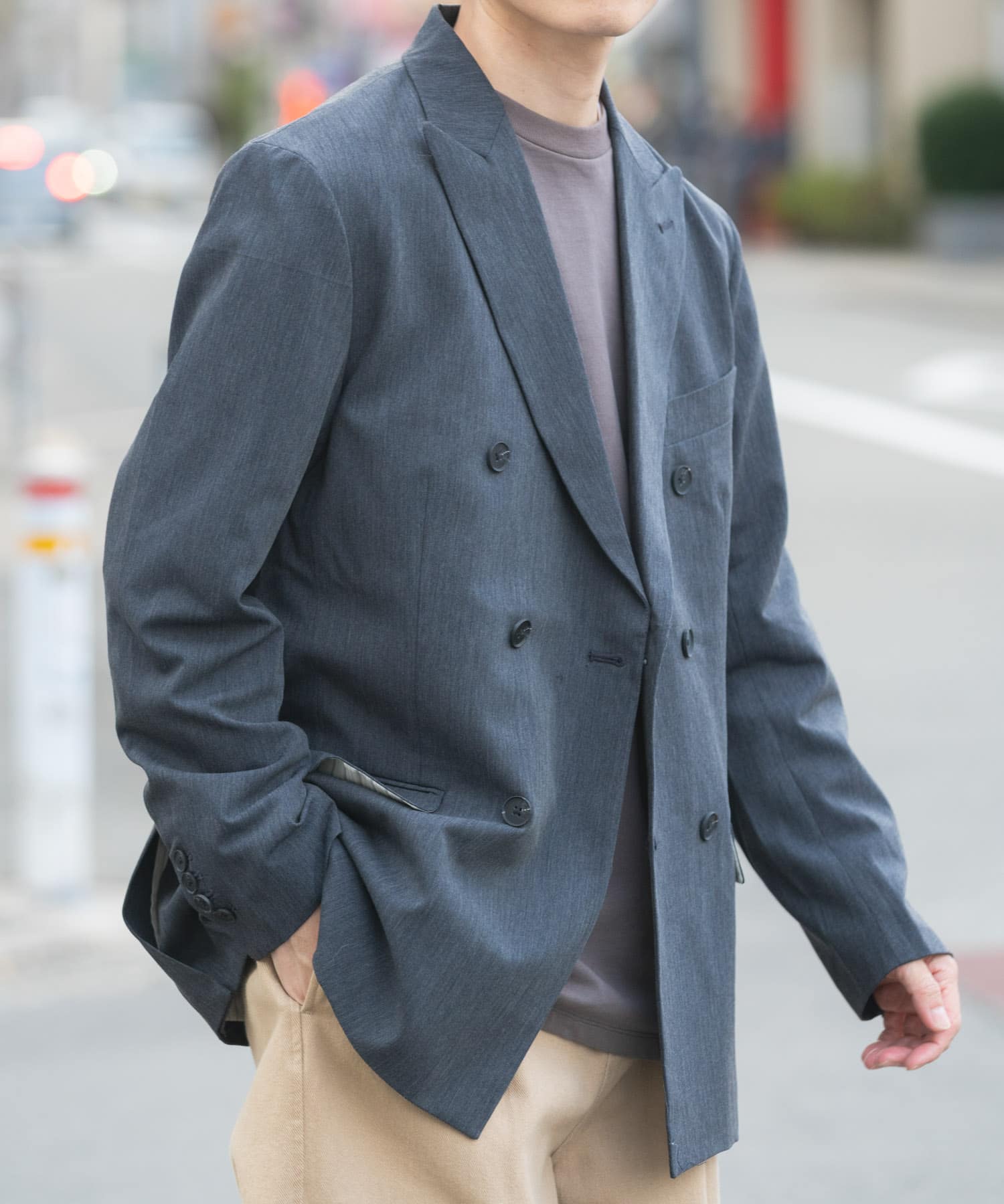 Gabardine Double Blest Jacket