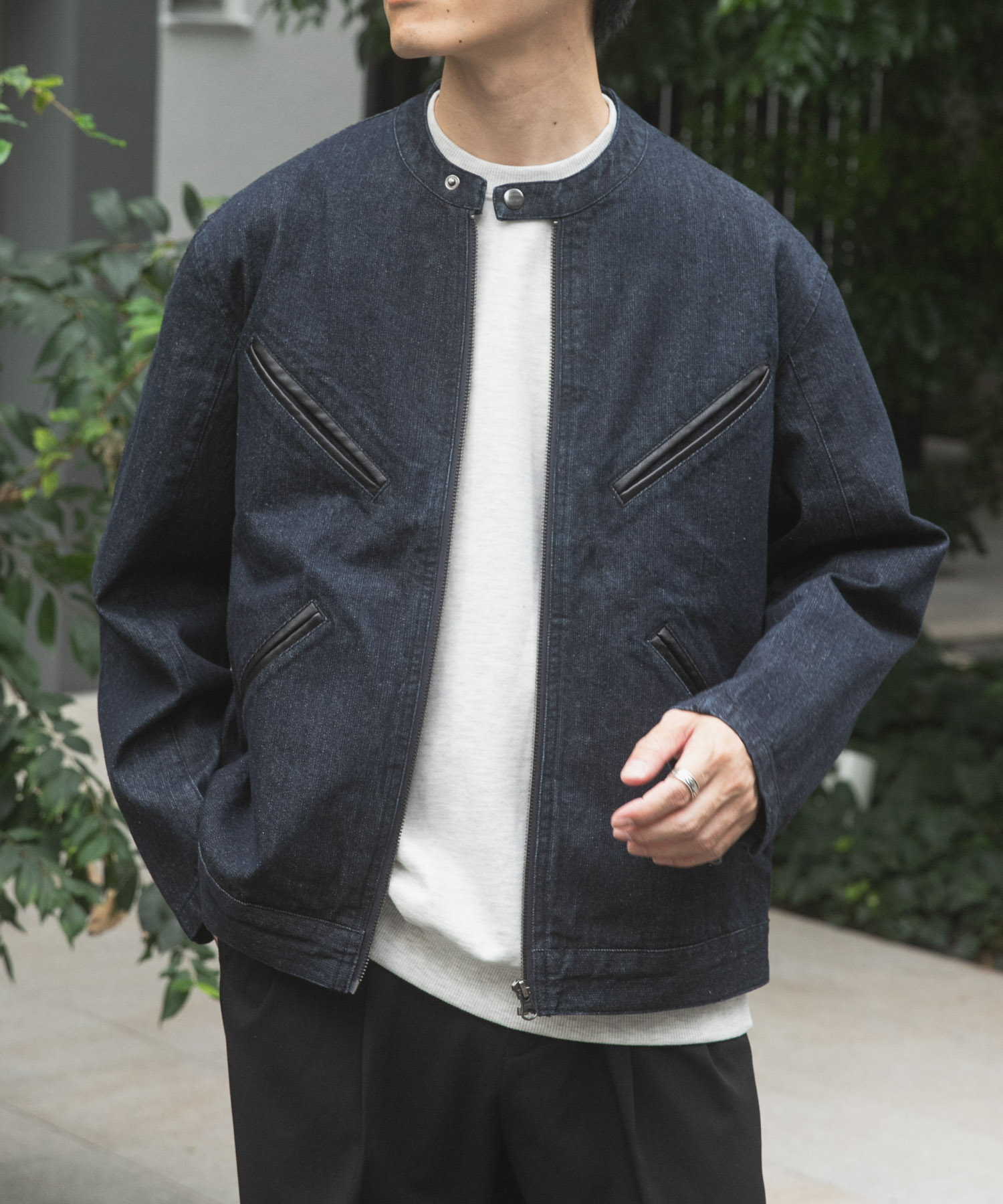 Denim Single Riders Jacket