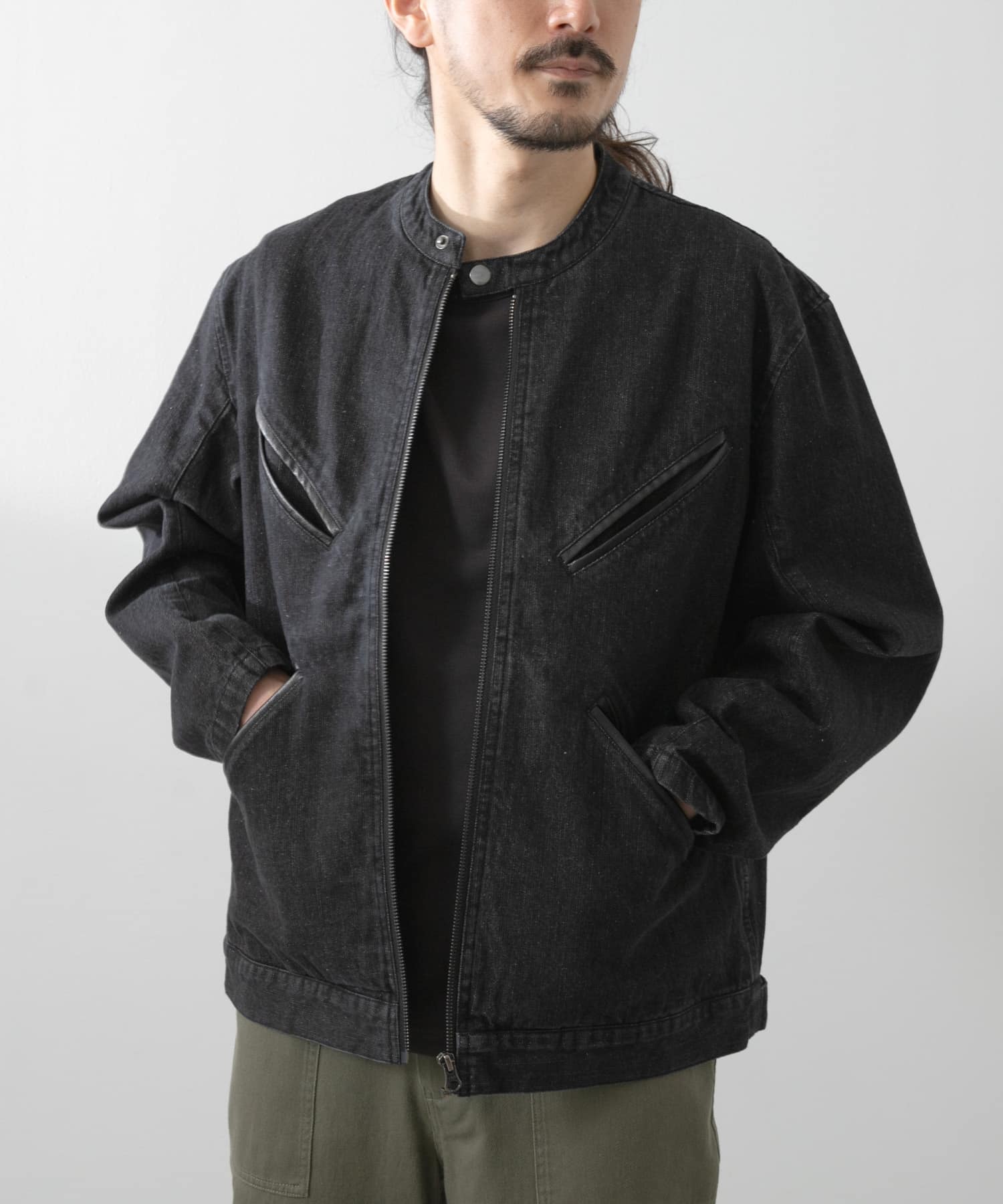Denim Single Riders Jacket