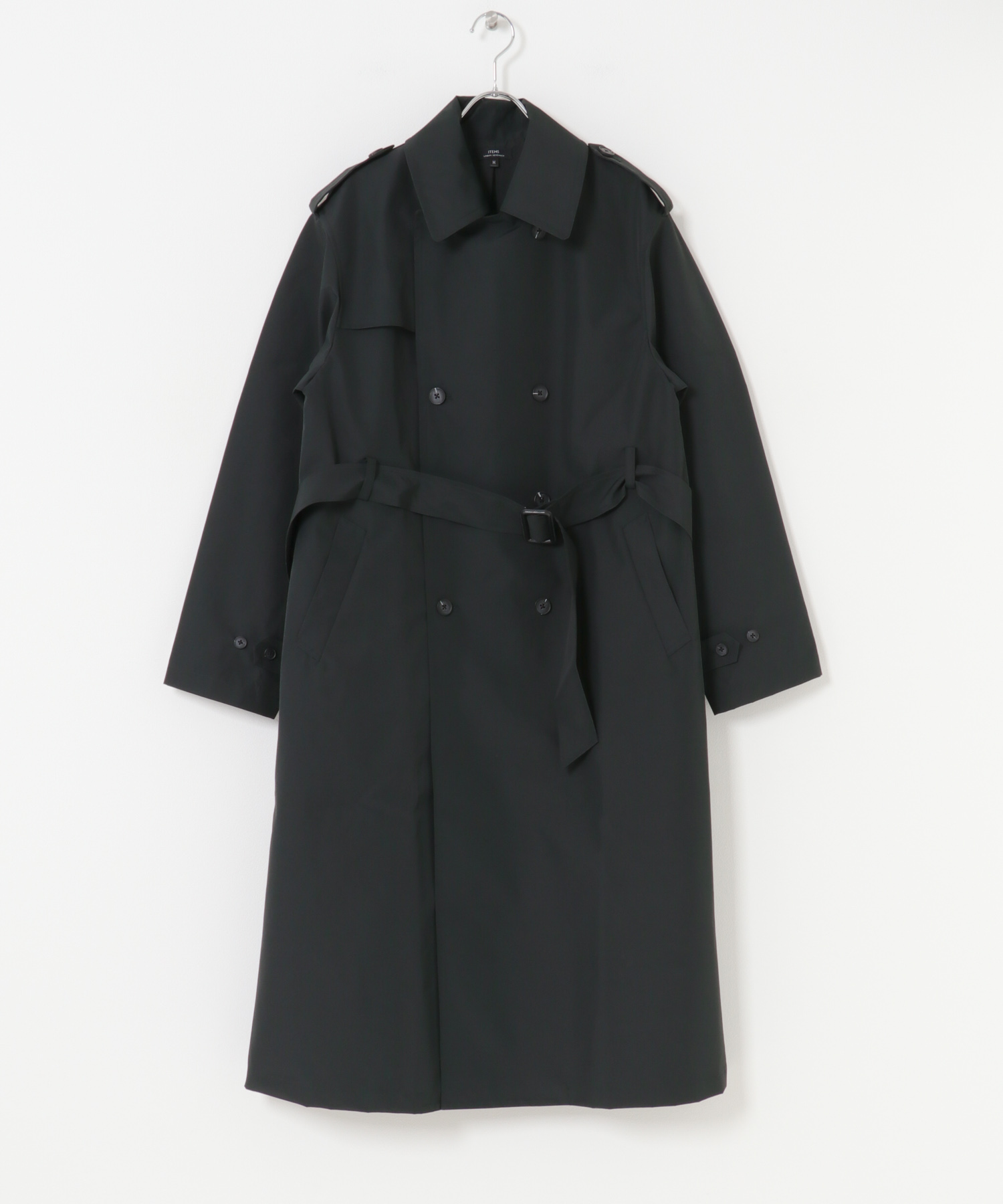 撥水×防風 3LAYERSトレンチコート BLK M