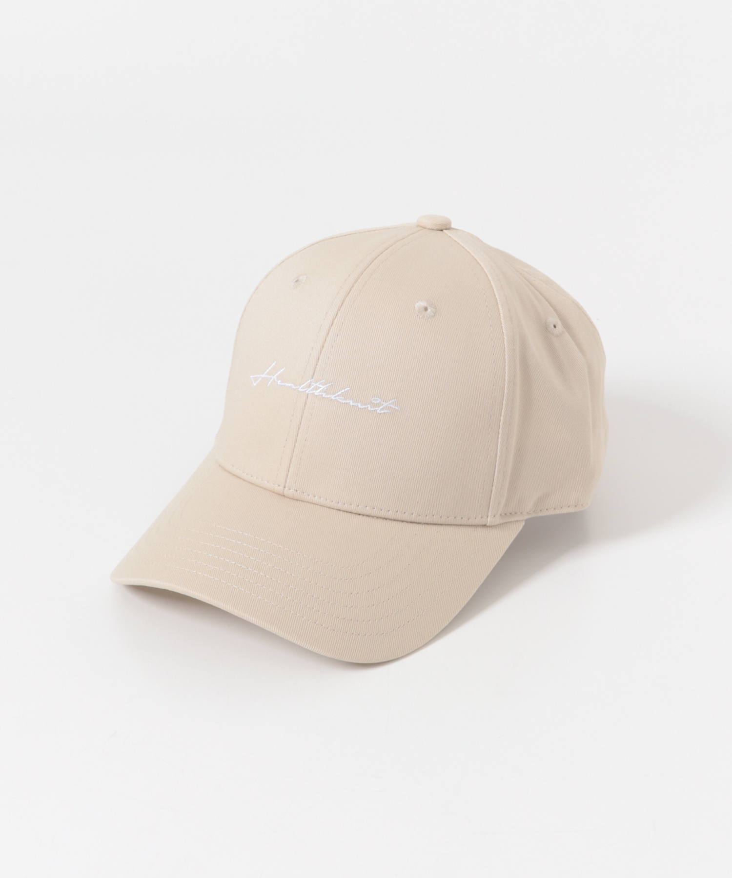 Healthknit　ロゴ刺繍 CAP BEG -