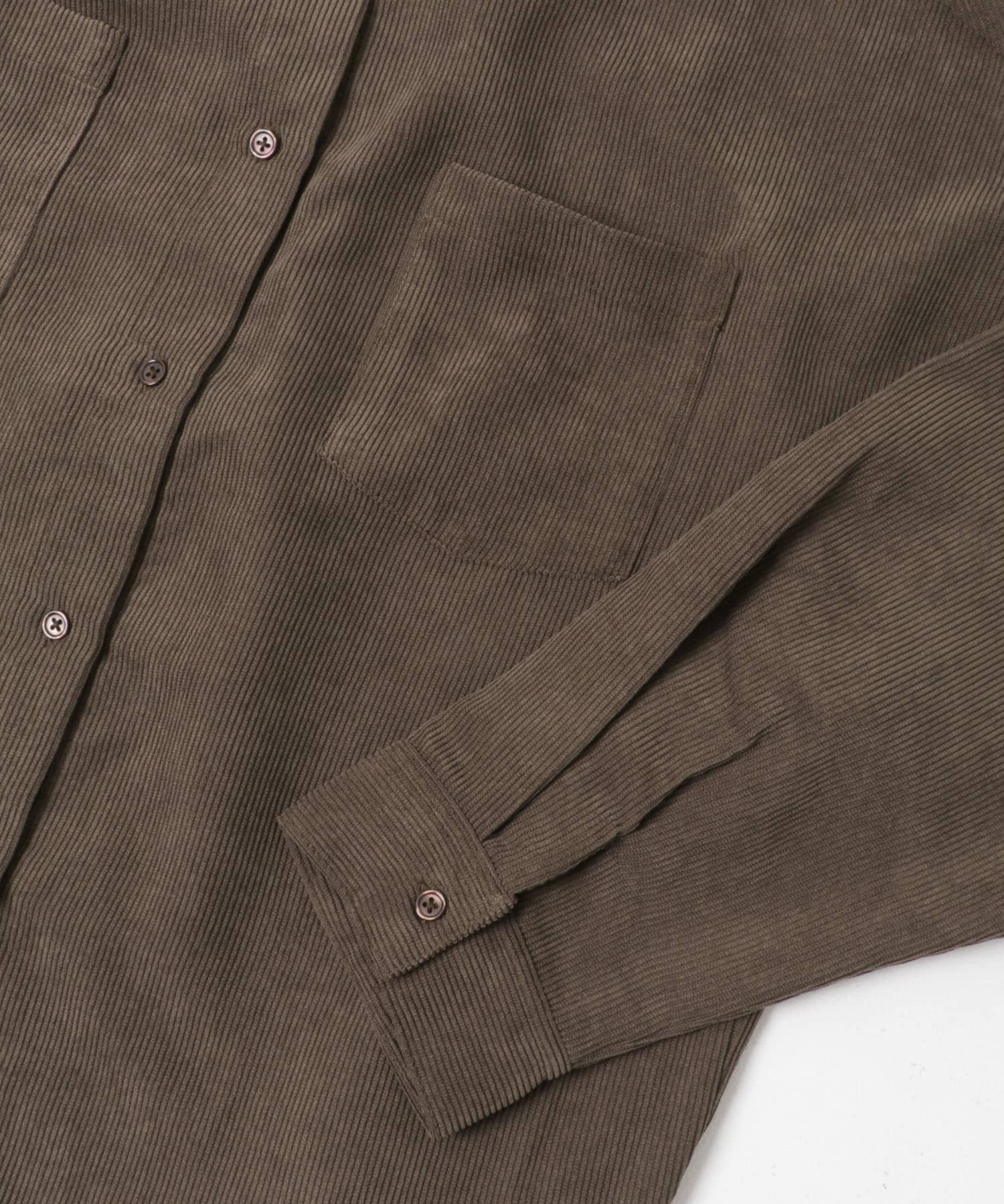 コーデュロイポケットシャツ CHOCO FREE