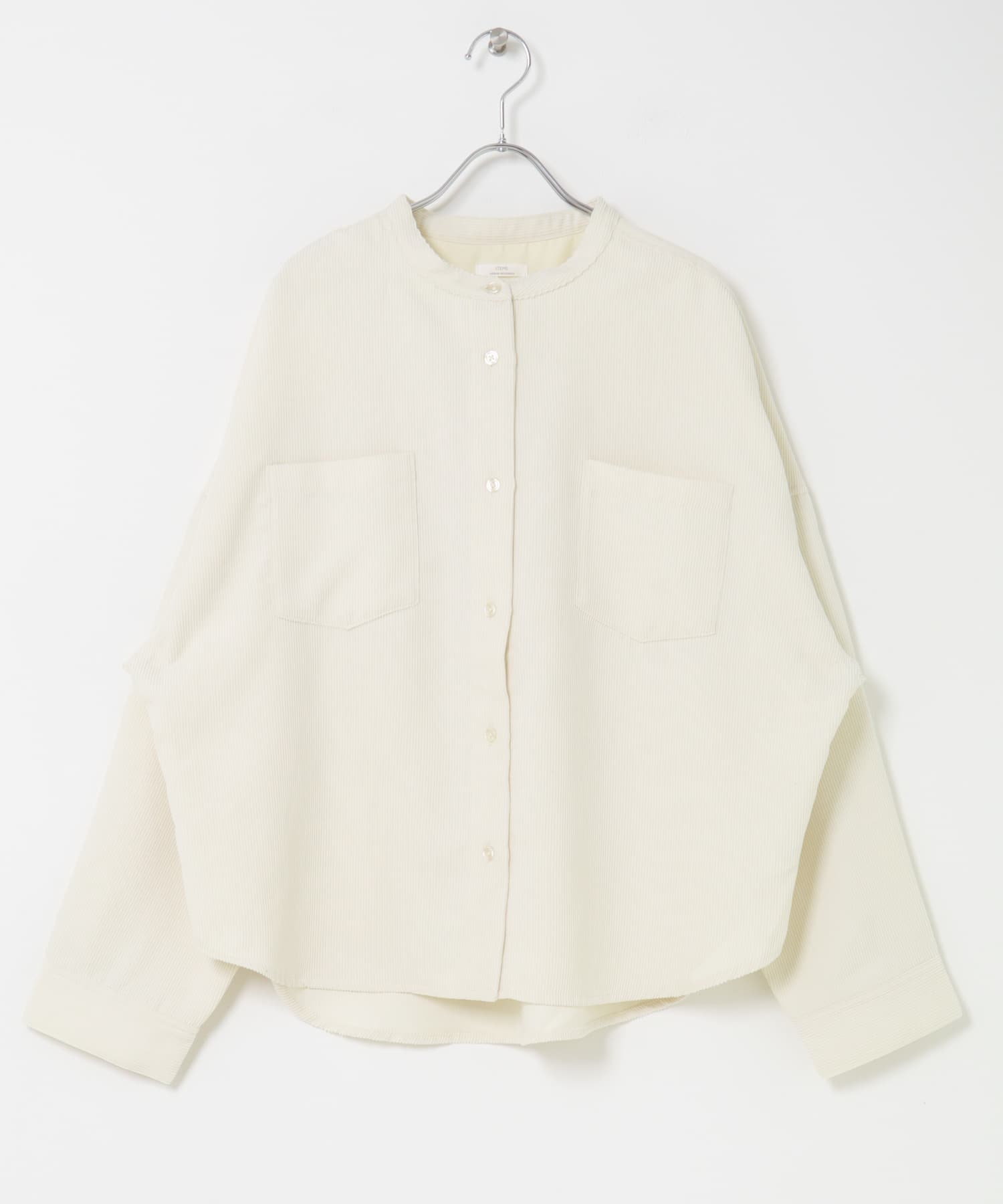 コーデュロイポケットシャツ ECRU FREE