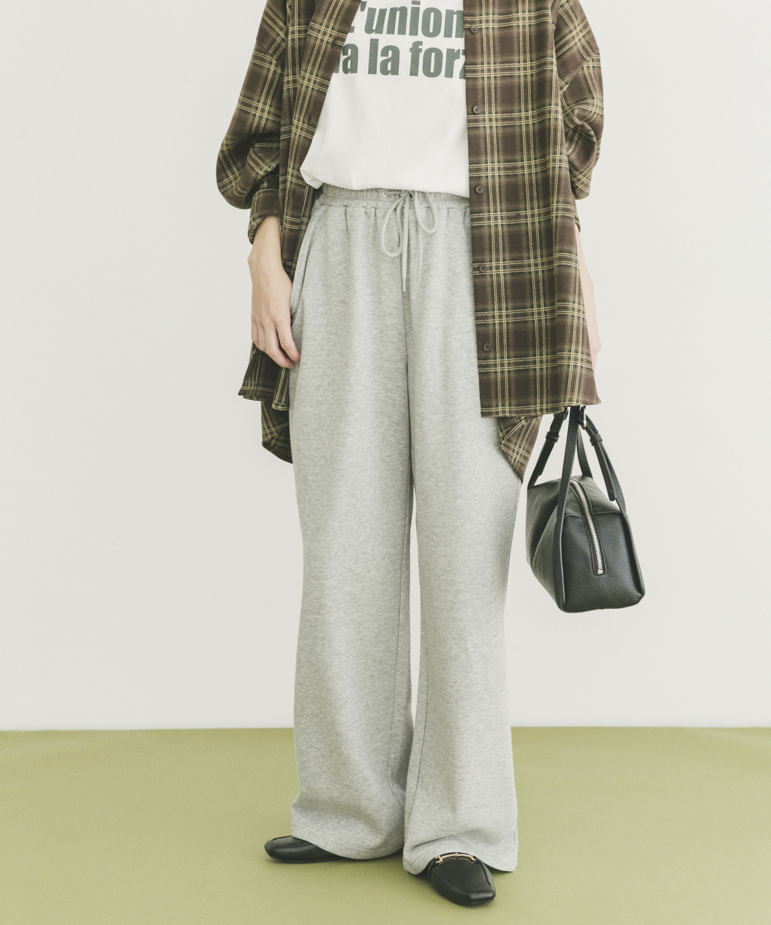 ラメスウェットイージーパンツ