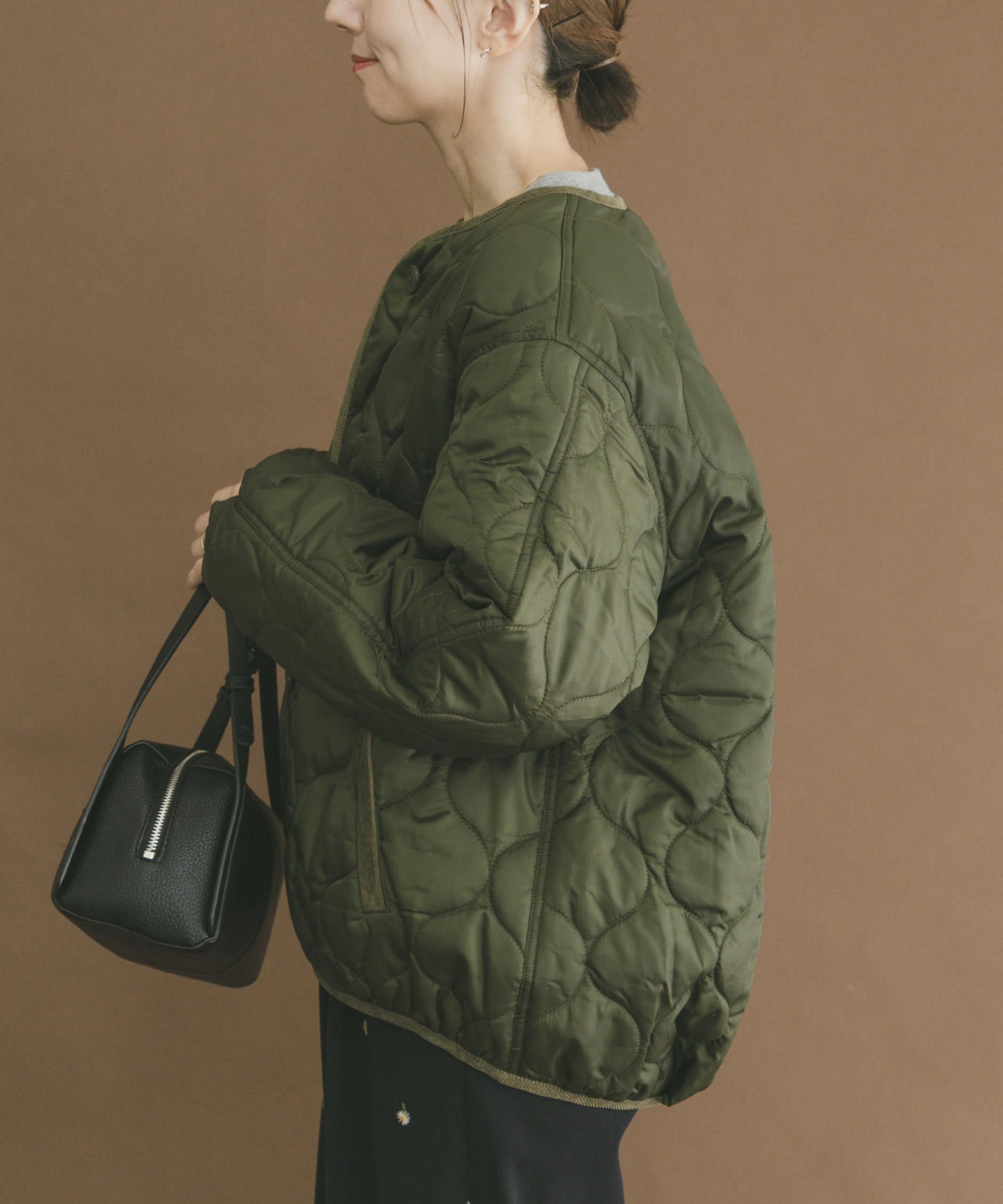 瓢箪キルト中綿ブルゾン