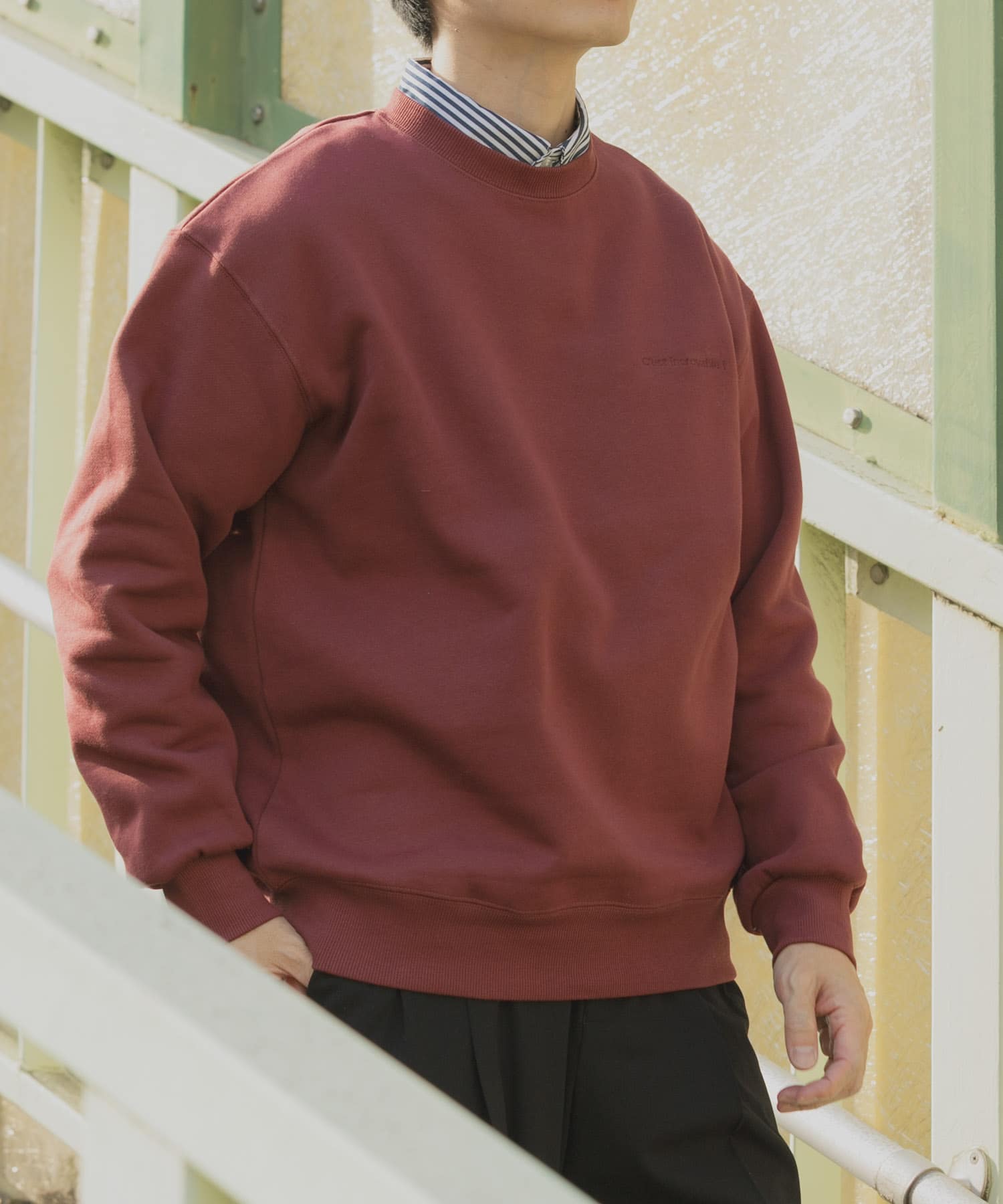 発熱機能×裏起毛フェードトップス