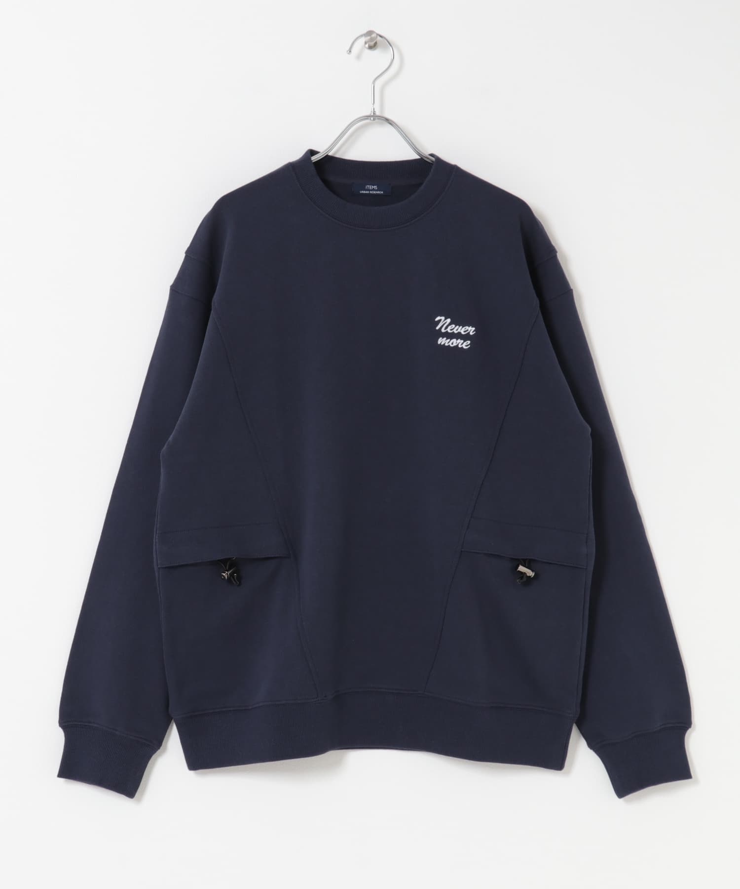 サイドストレージ裏毛スウェットtops(M NVY): トップス｜URBAN