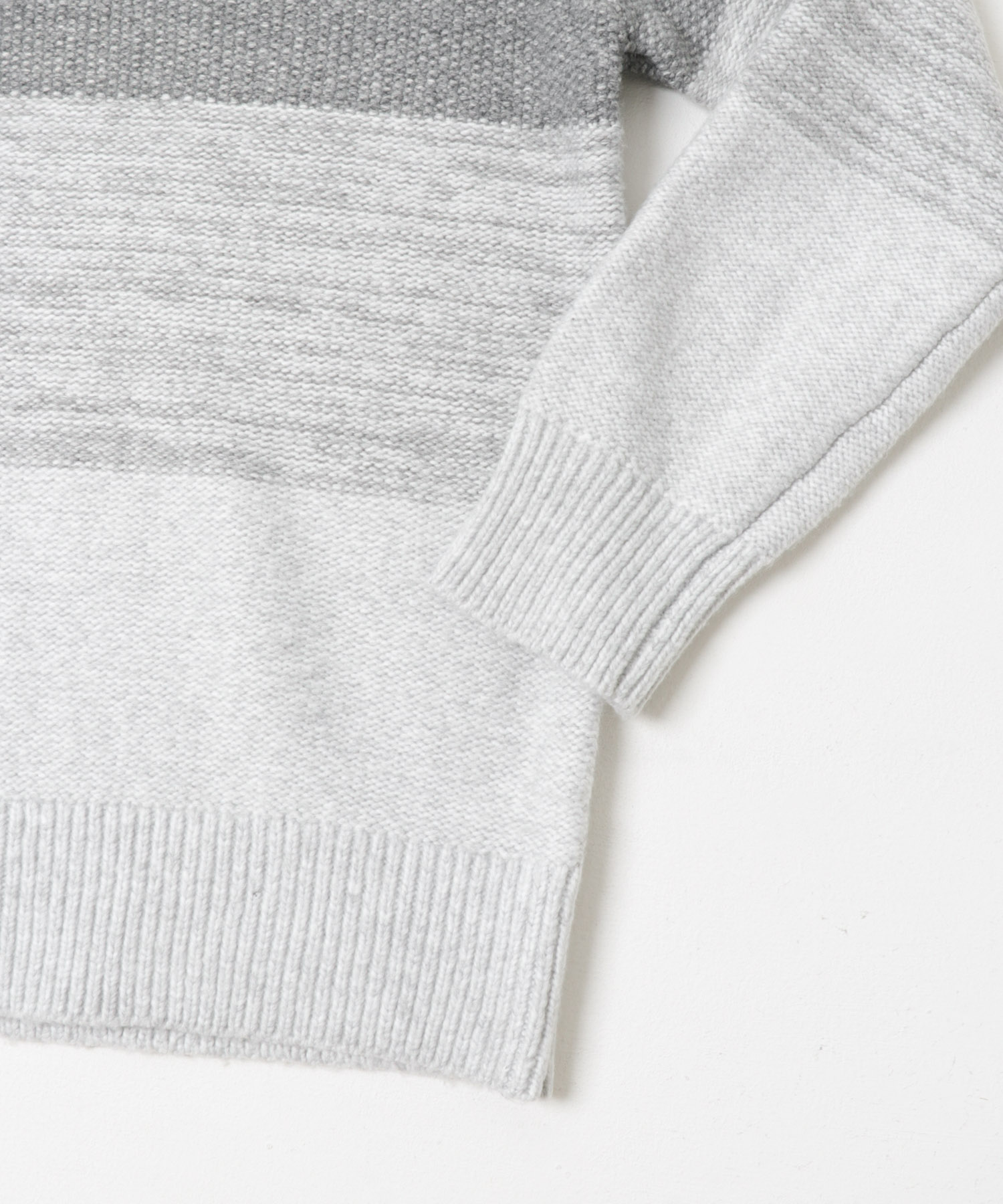 リサイクルヤーン グラデーションニット GRY M