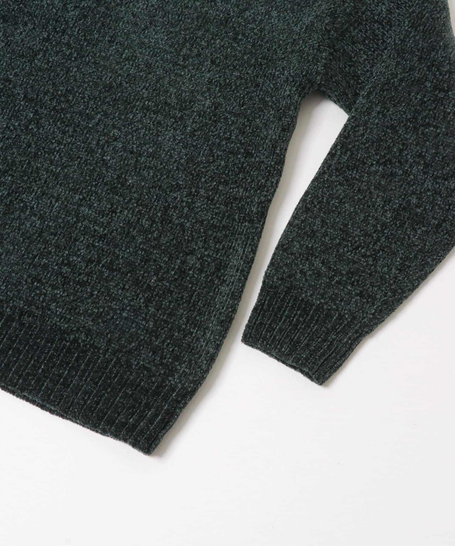 真冬の正解 モール クルーネック ニット GRN M