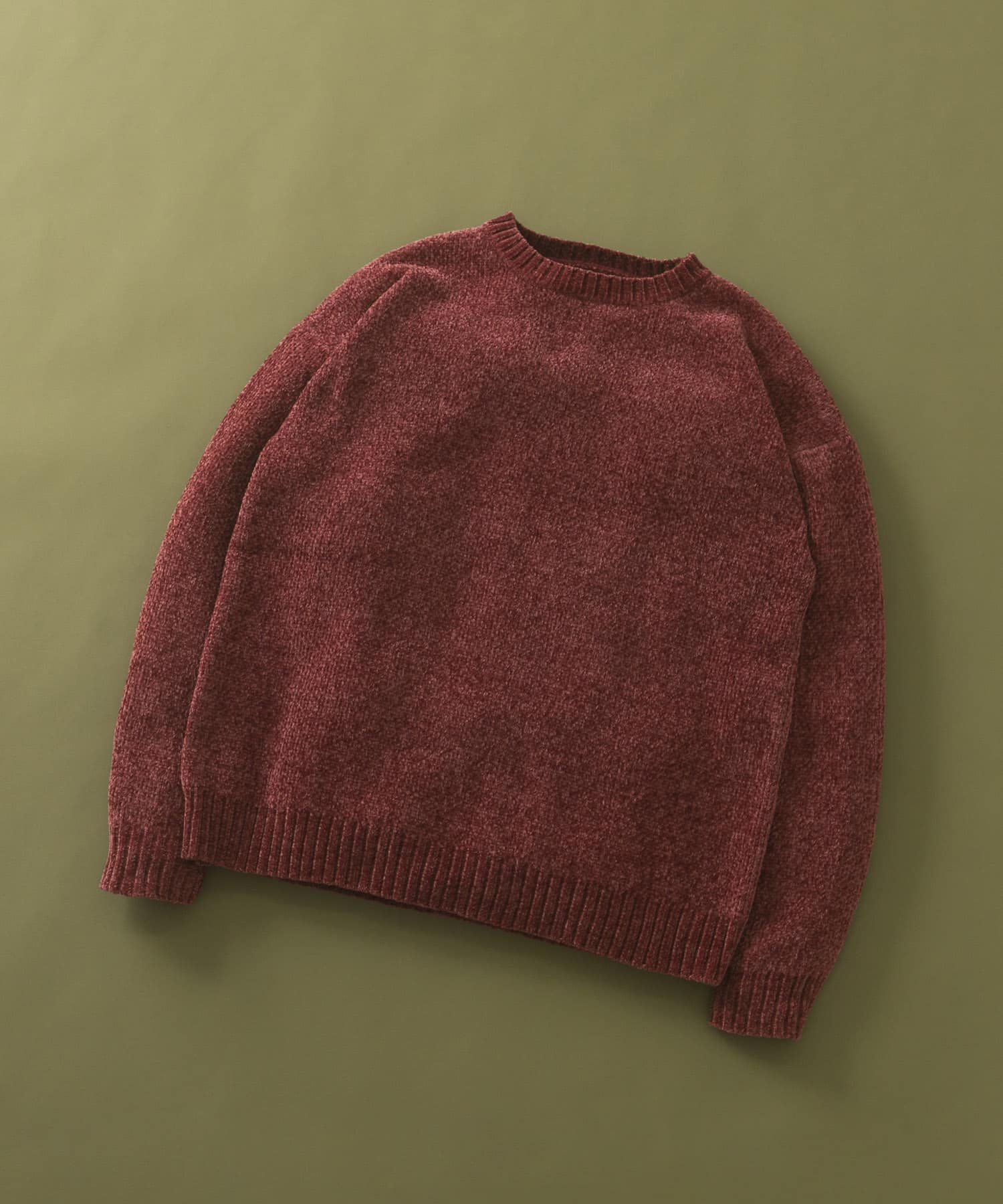 真冬の正解 モール クルーネック ニット BGD M