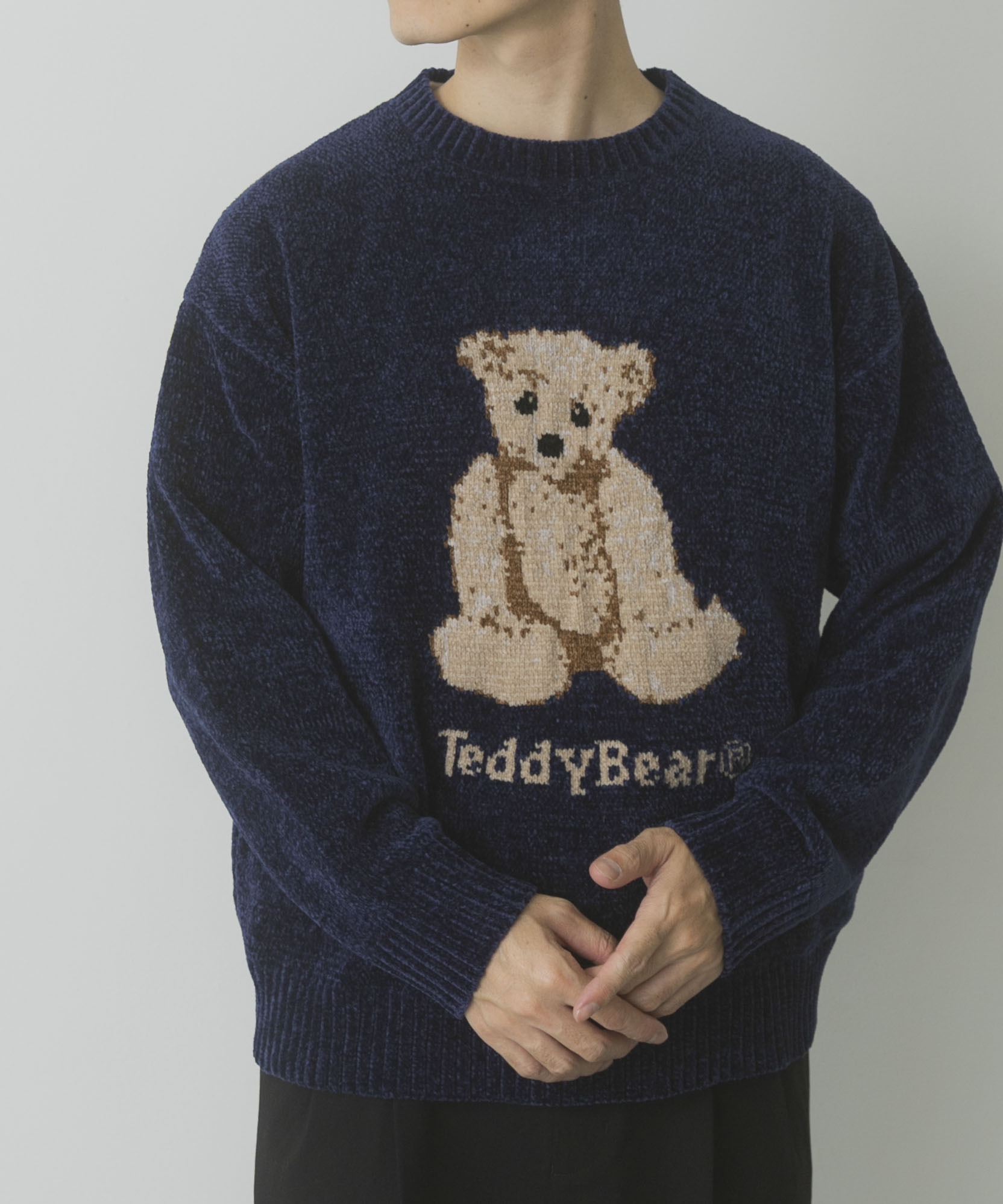 Teddy Bear モールクルーネックニット