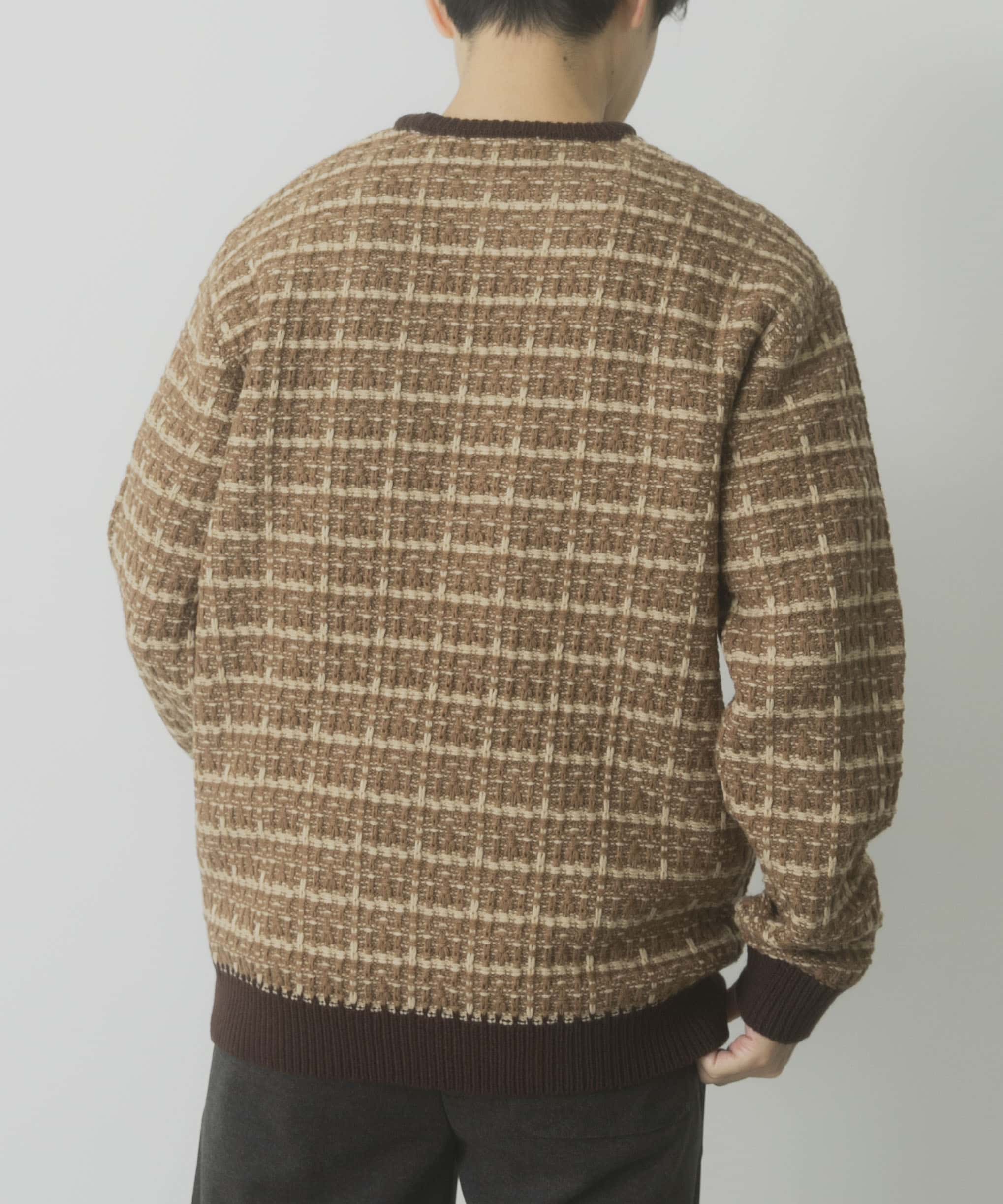 ツイードライククルーネックニット(M BLK): トップス｜URBAN RESEARCH