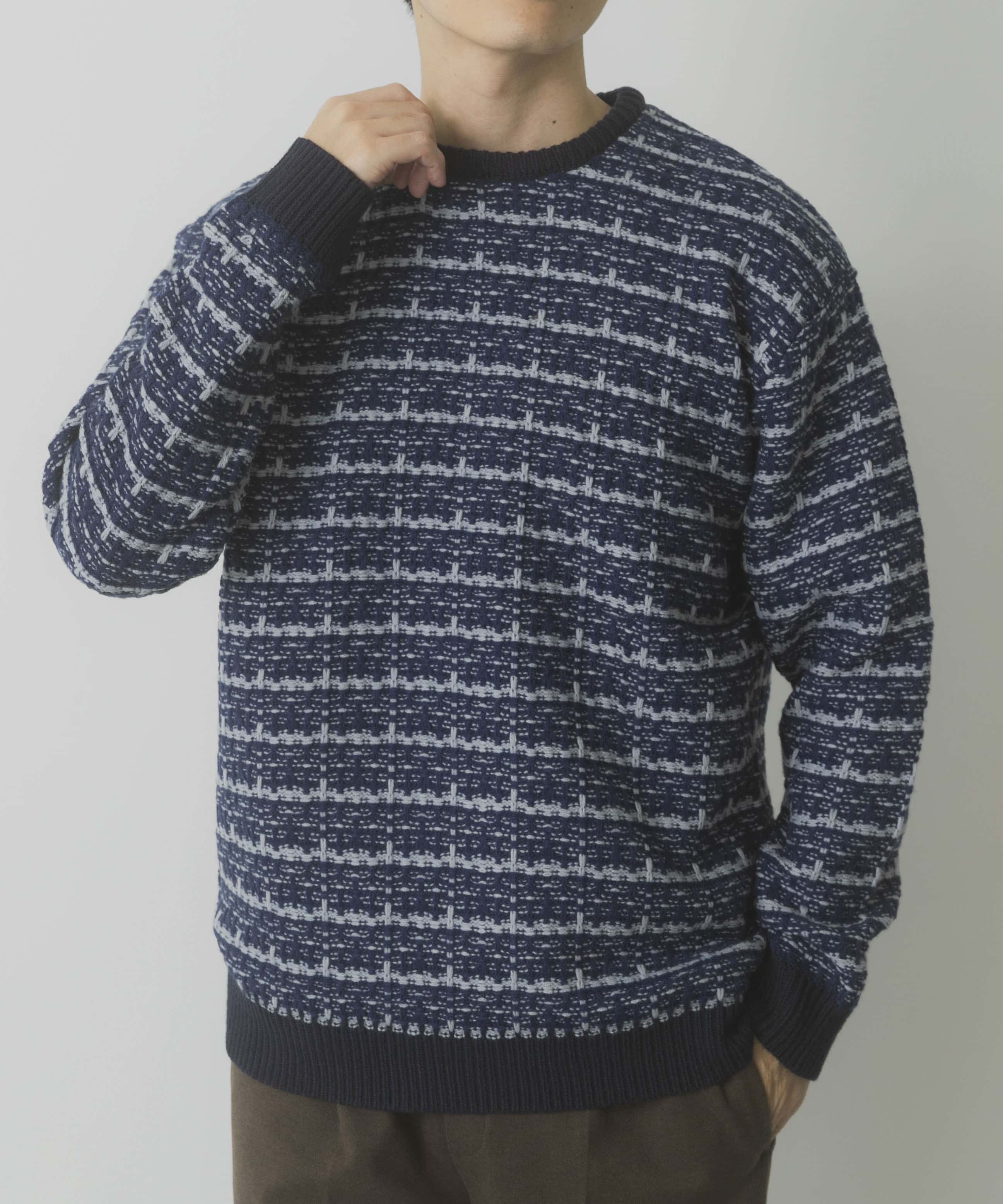 ツイードライククルーネックニット(M BLK): トップス｜URBAN RESEARCH