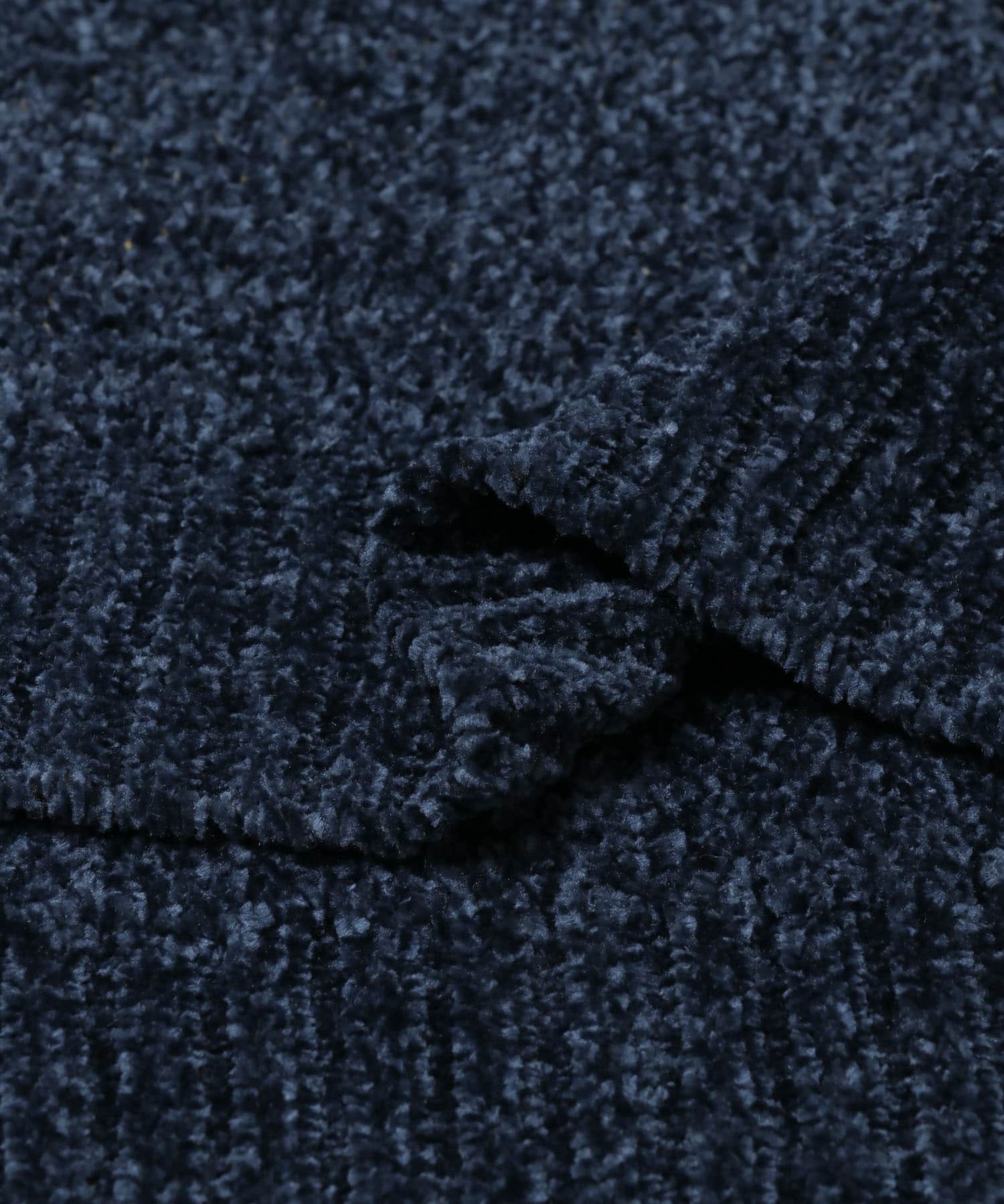 真冬の正解 カレッジロゴモールニット NVY M