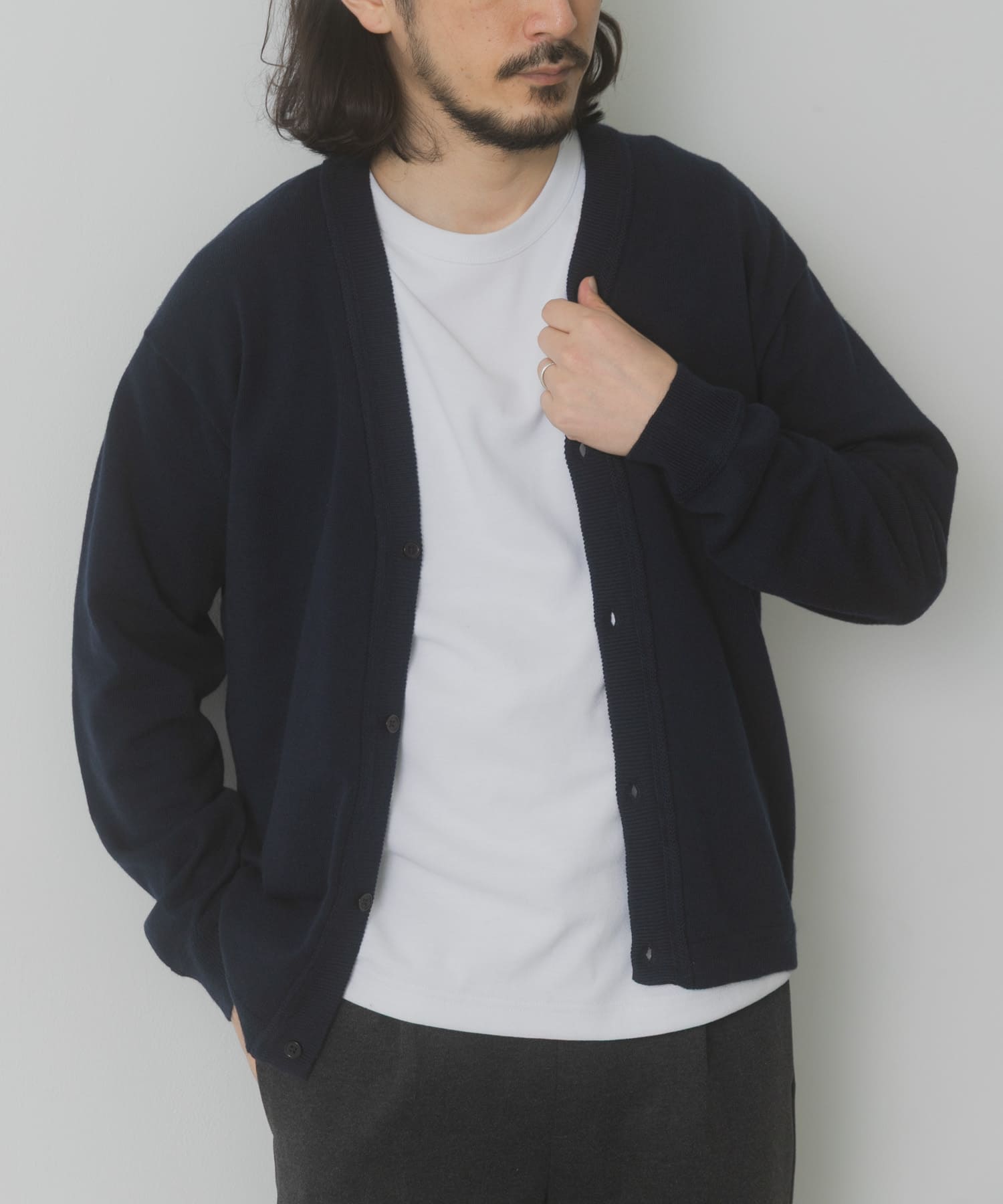 SILK×WOOL MIXニットカーディガン