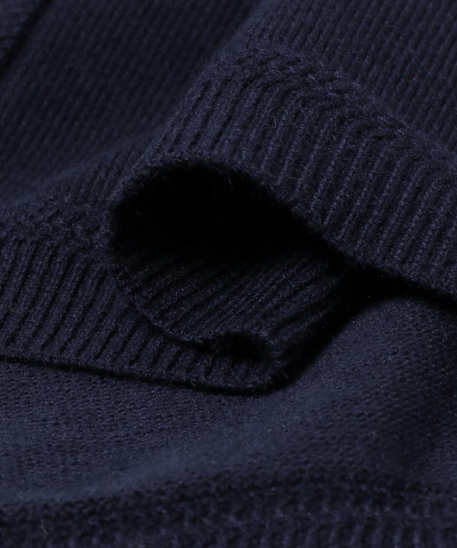 SILK×WOOL MIXニットカーディガン NVY M