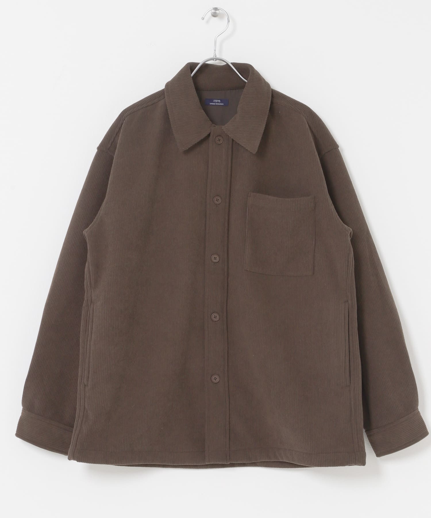 裏フリースボンディングコーデュロイジャケット BRN M