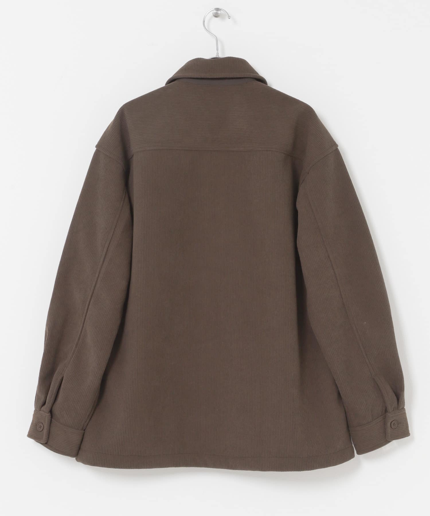 裏フリースボンディングコーデュロイジャケット BRN M