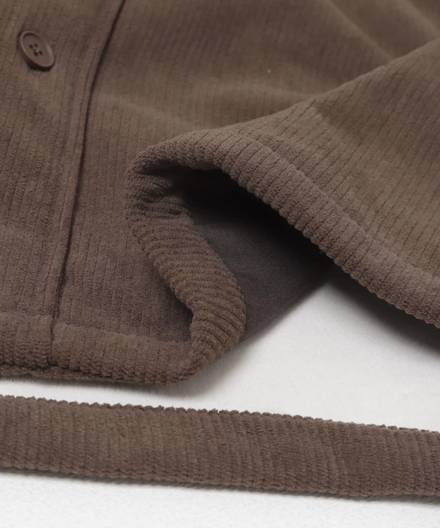 裏フリースボンディングコーデュロイジャケット BRN M