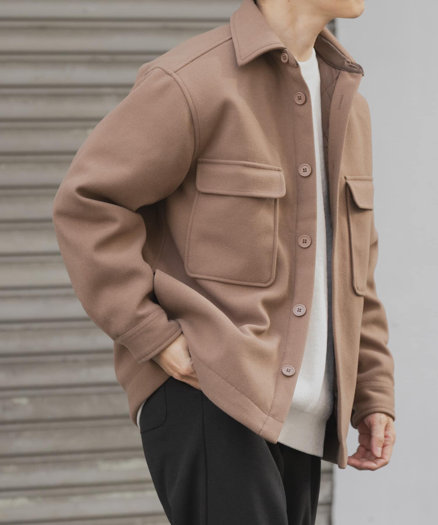 襟配色 ハンティングジャケット(M CHA): アウター｜URBAN RESEARCH公式