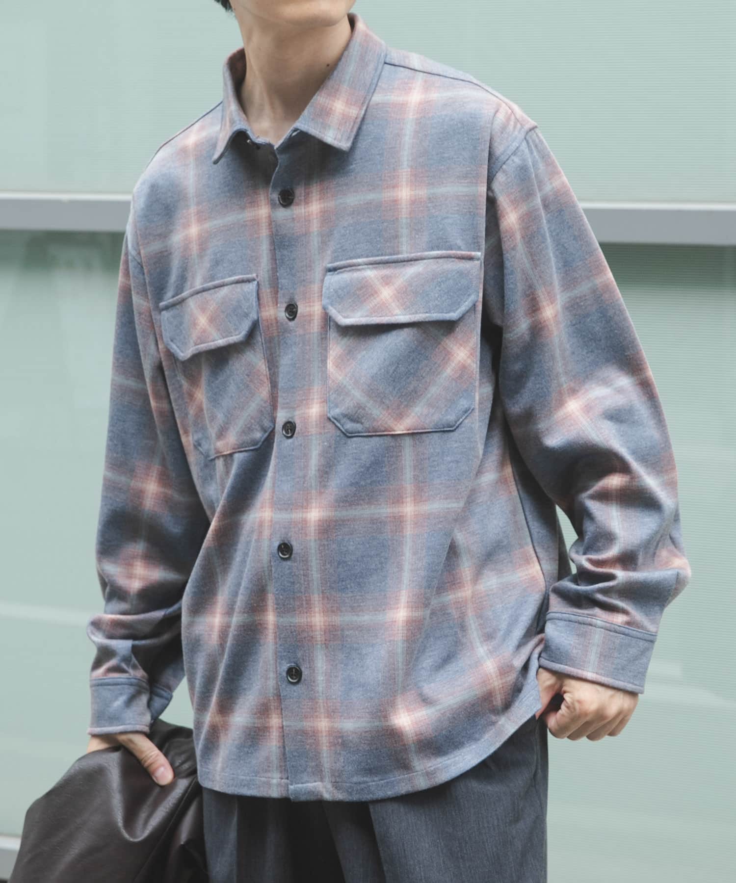 オンブレチェック CPOジャケット