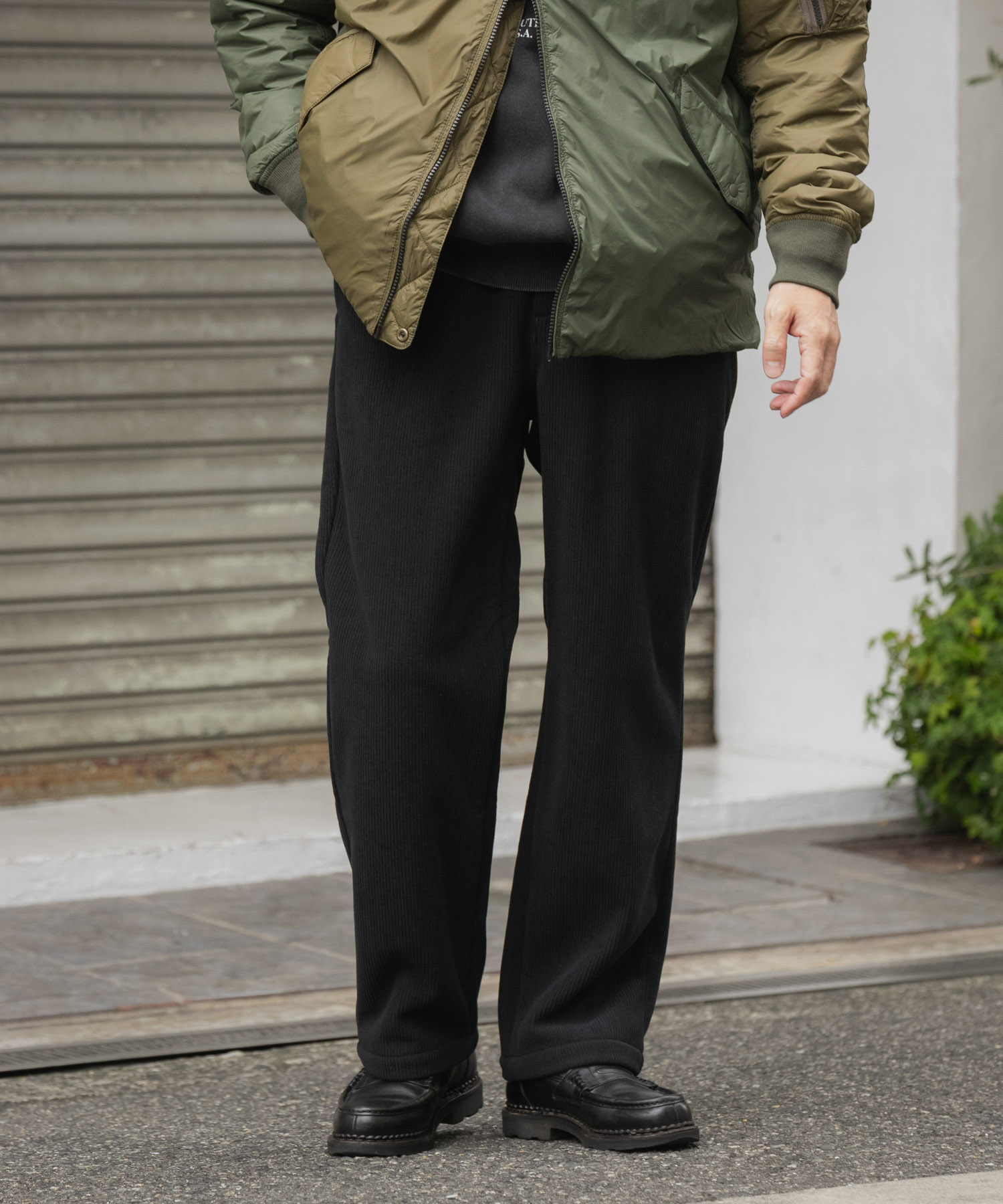 裏フリースボンディングコーデュロイパンツ