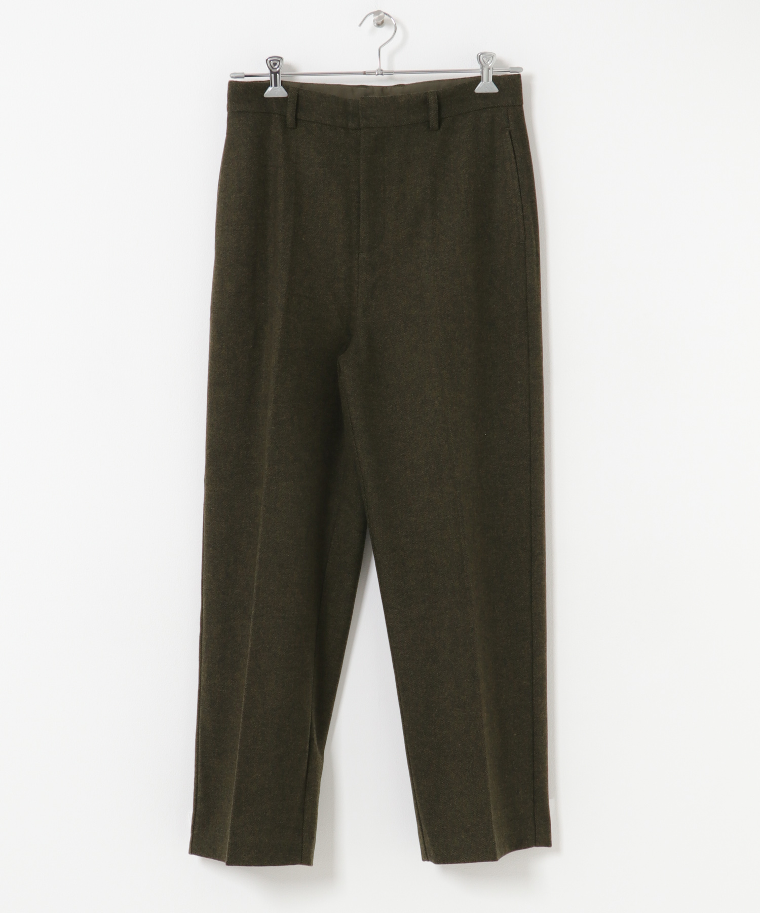 ウール混テーパードパンツ KHK M