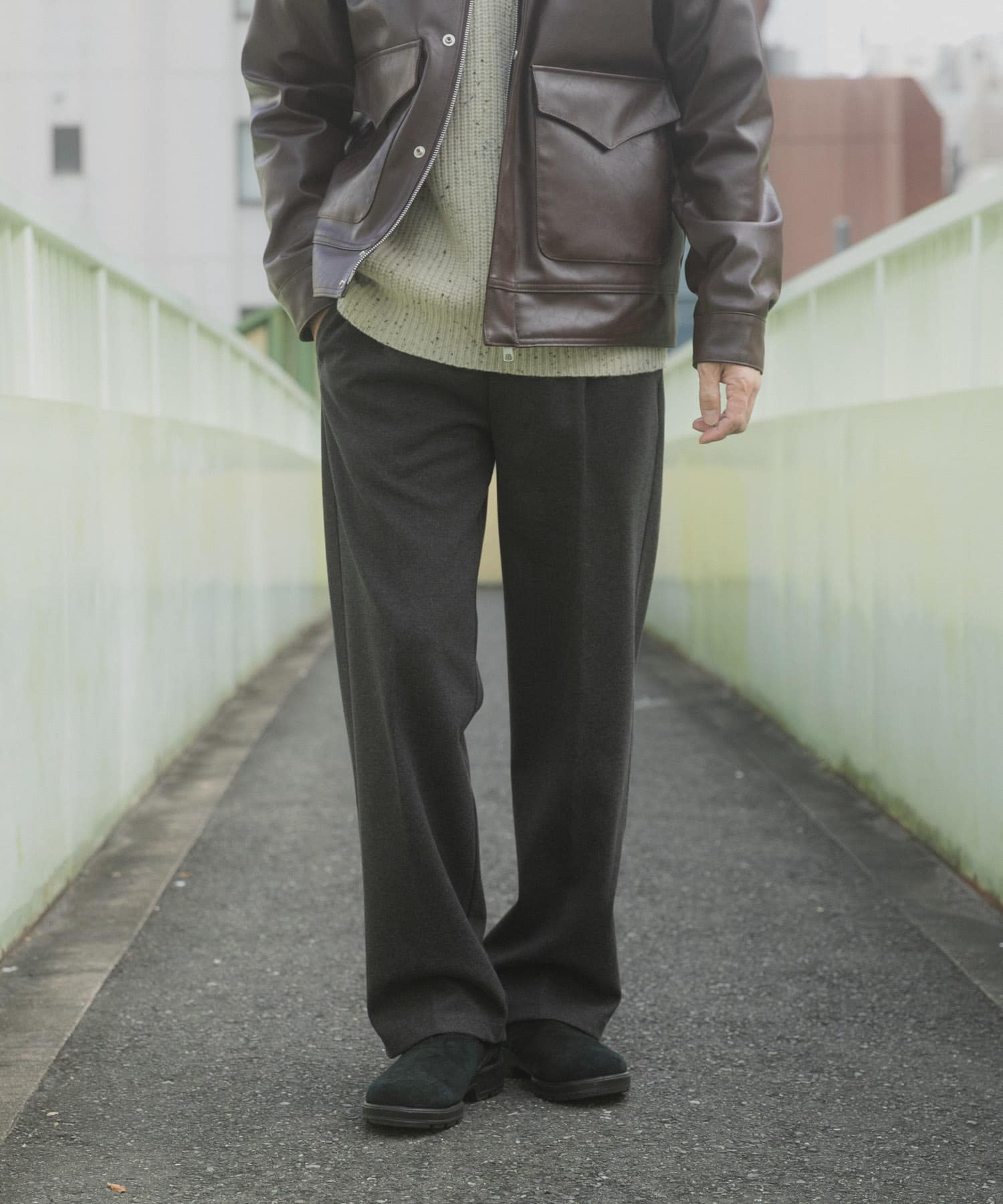 静電気防止 ウールタッチTRスラックス