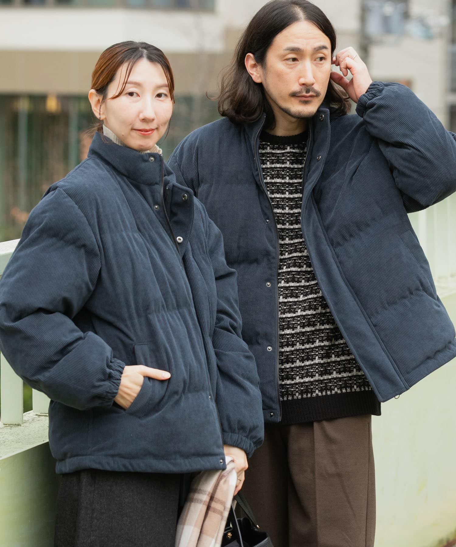 コーディロイ 中綿ハイネックジャケット(M BRN): アウター｜URBAN