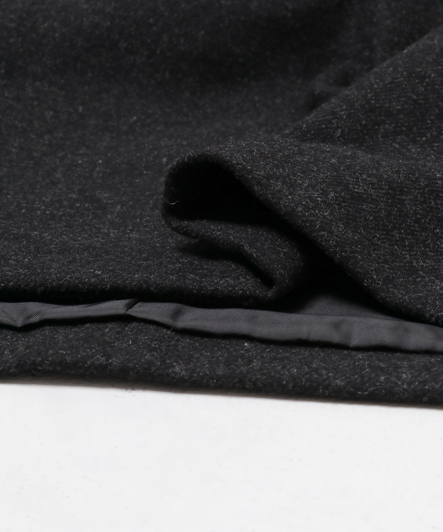 ウール混ダブルブレストジャケット BLK M