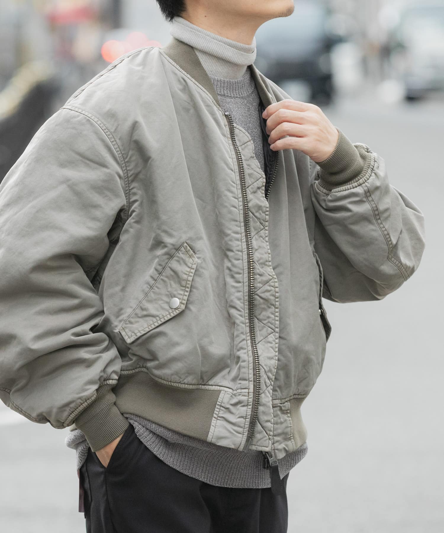 ピグメントダイ オーバーサイズMA-1