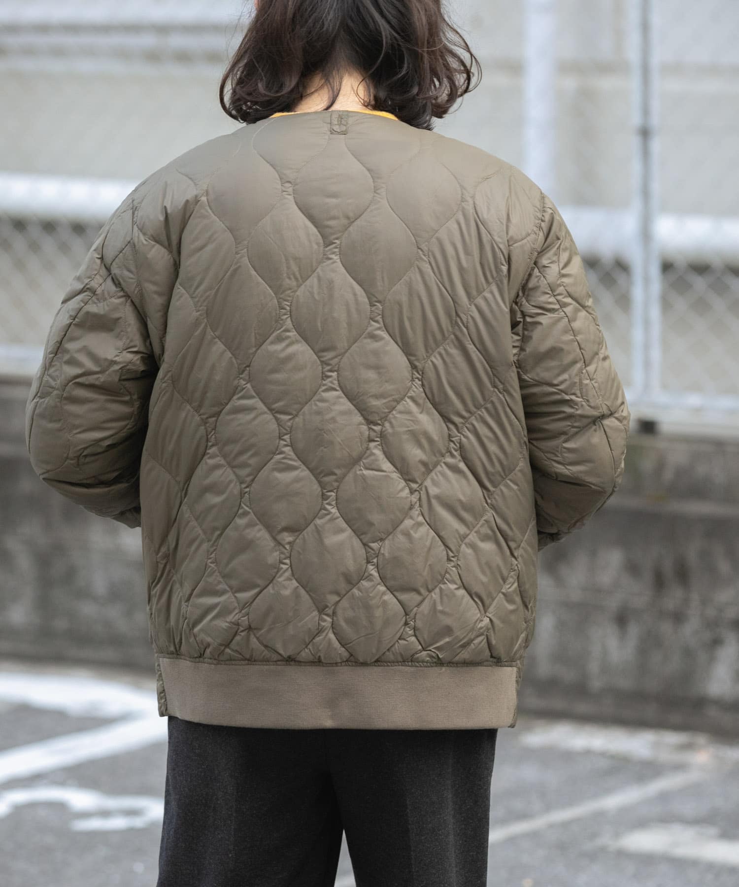 TAION　Reversible MA-1 Down Jacket S.GRN×OLV XL