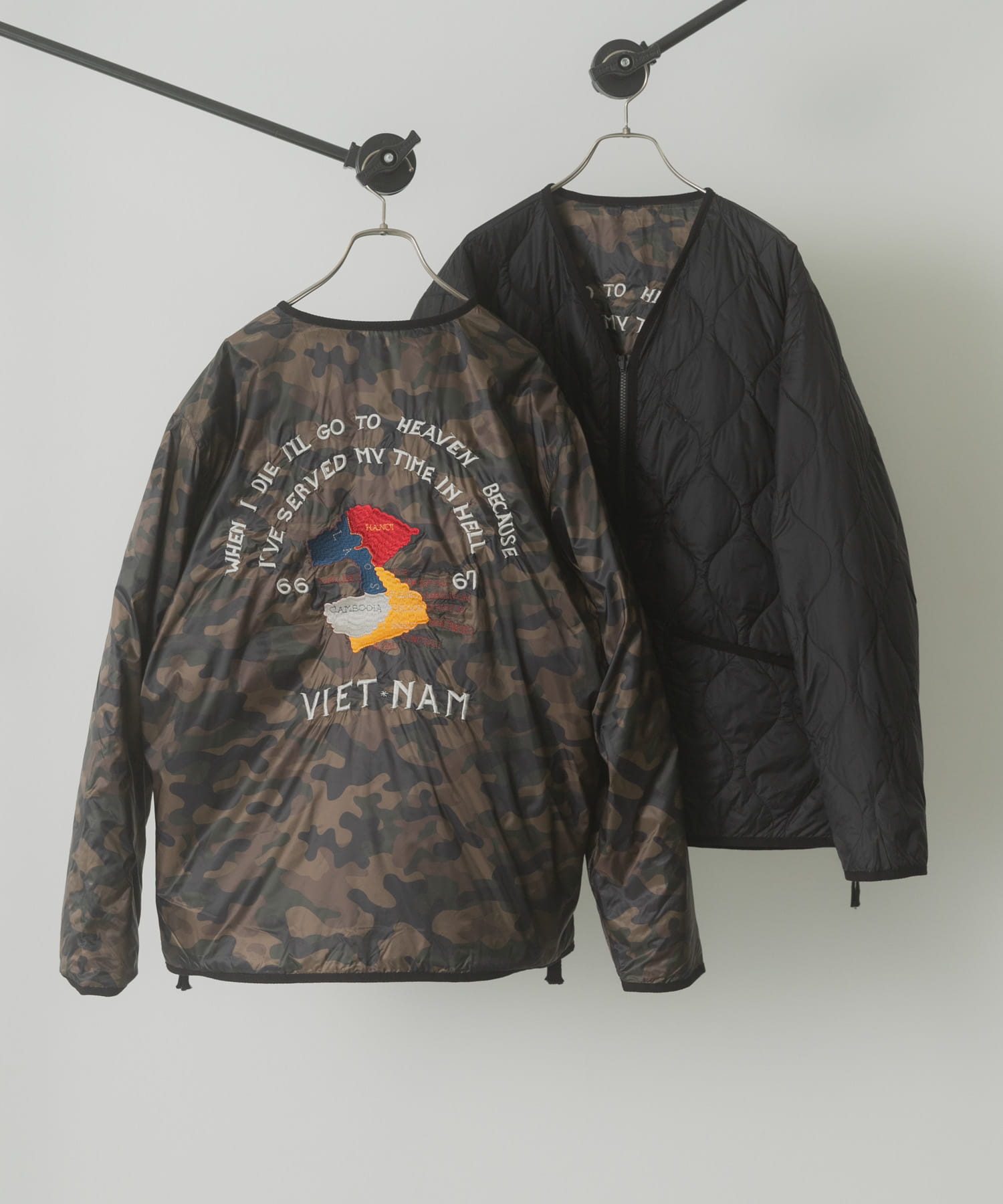TAION　Reversible VIETJAN Down Jacket CAMO M