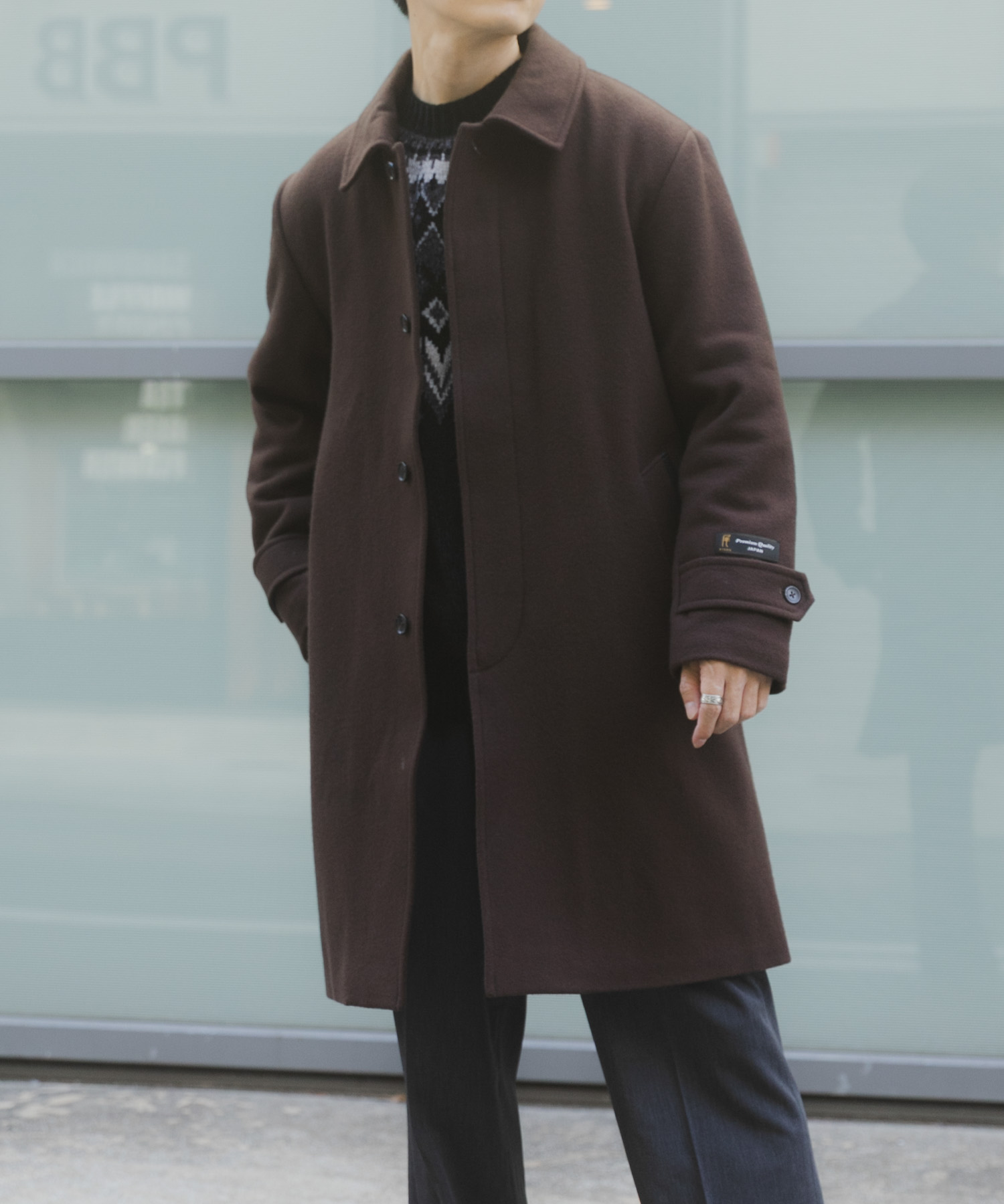 尾州ウール バルマカンコート