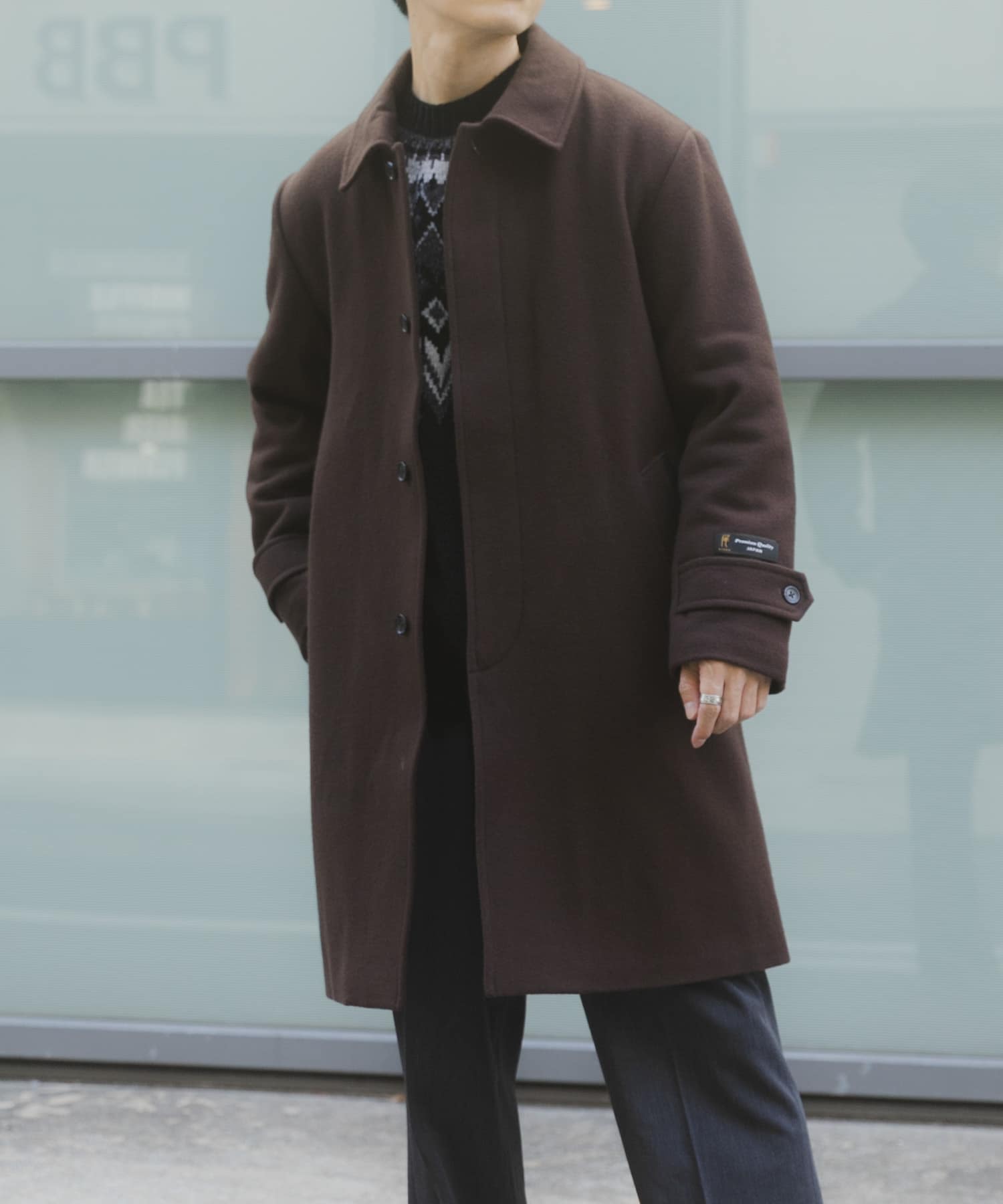 尾州ウール バルマカンコート