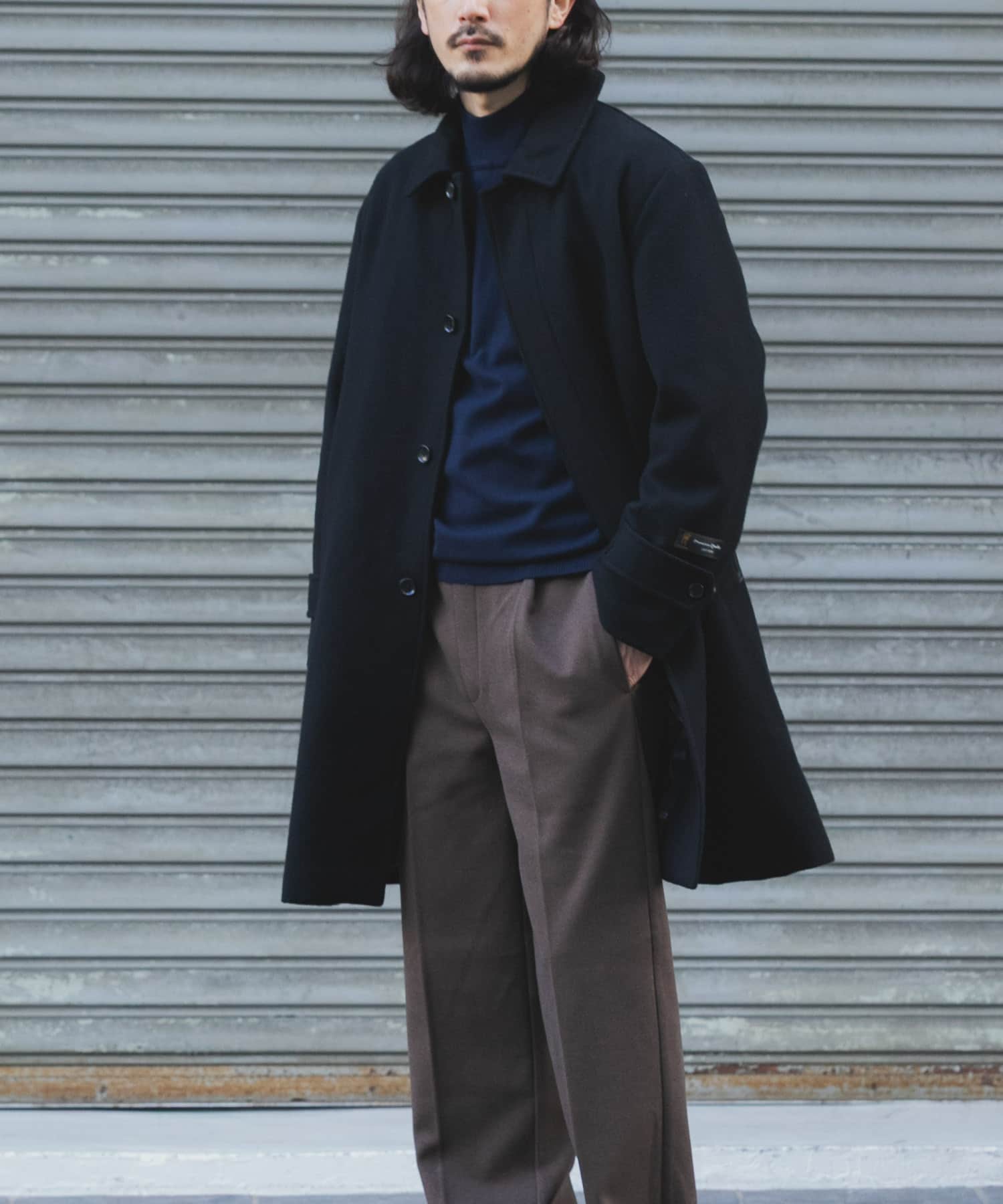 尾州ウール バルマカンコート