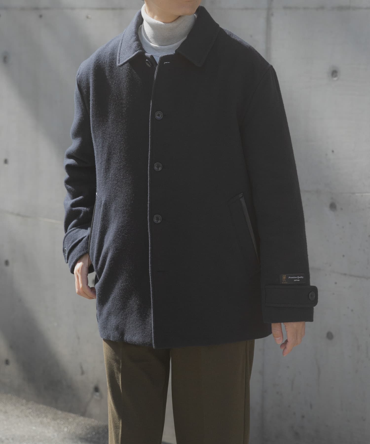 尾州ウール ショートコート