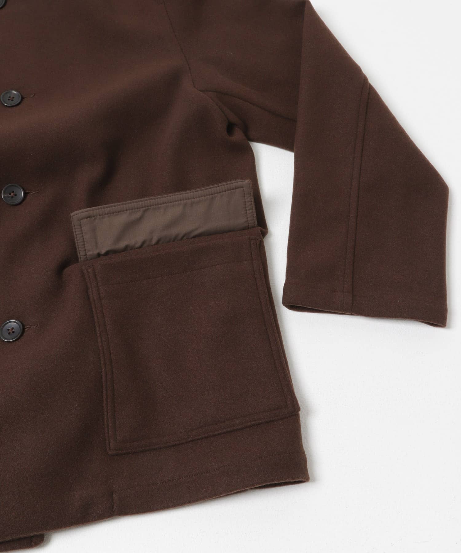 360°stretch ショートコート D.BRN M