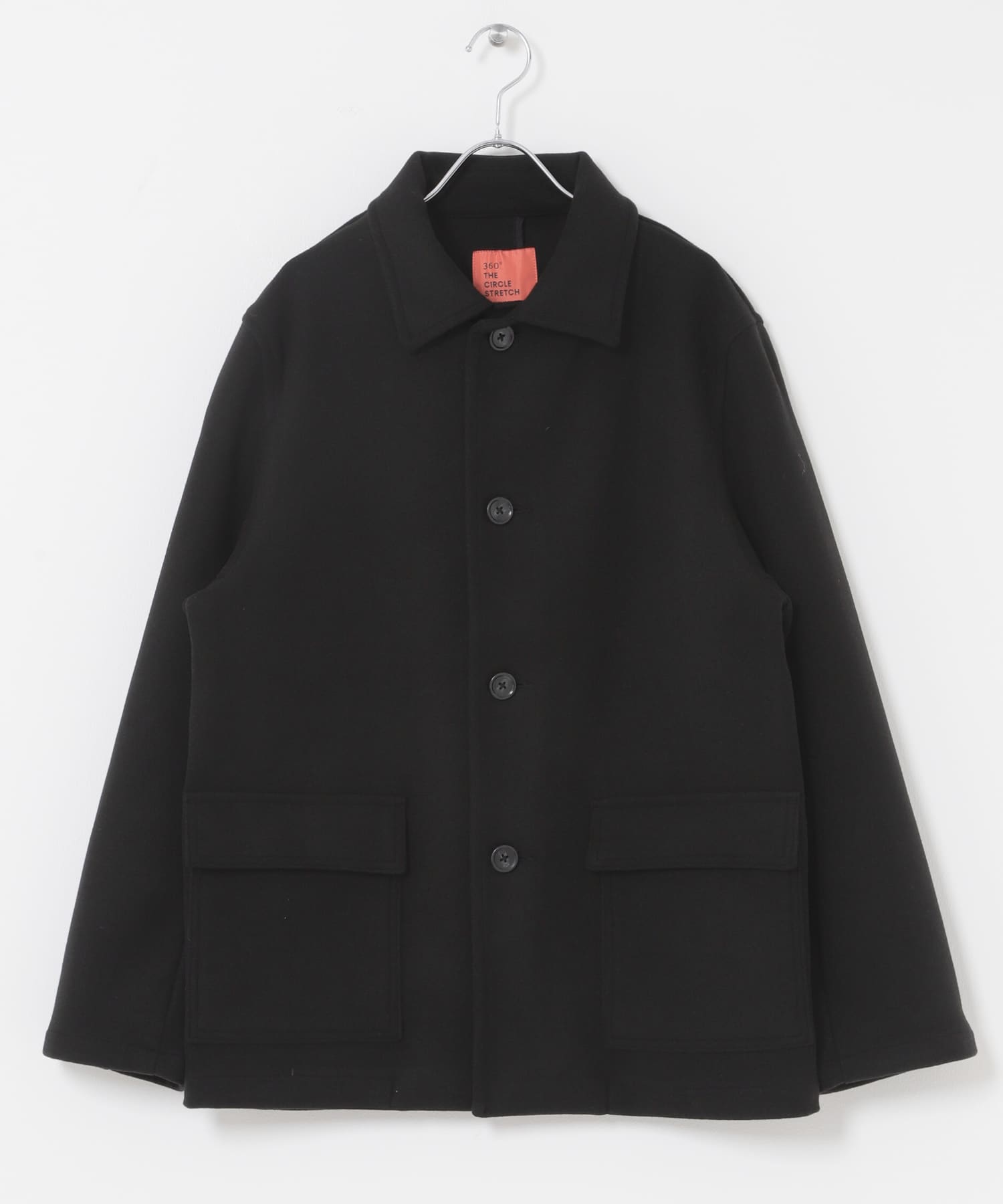 360°stretch ショートコート BLK M