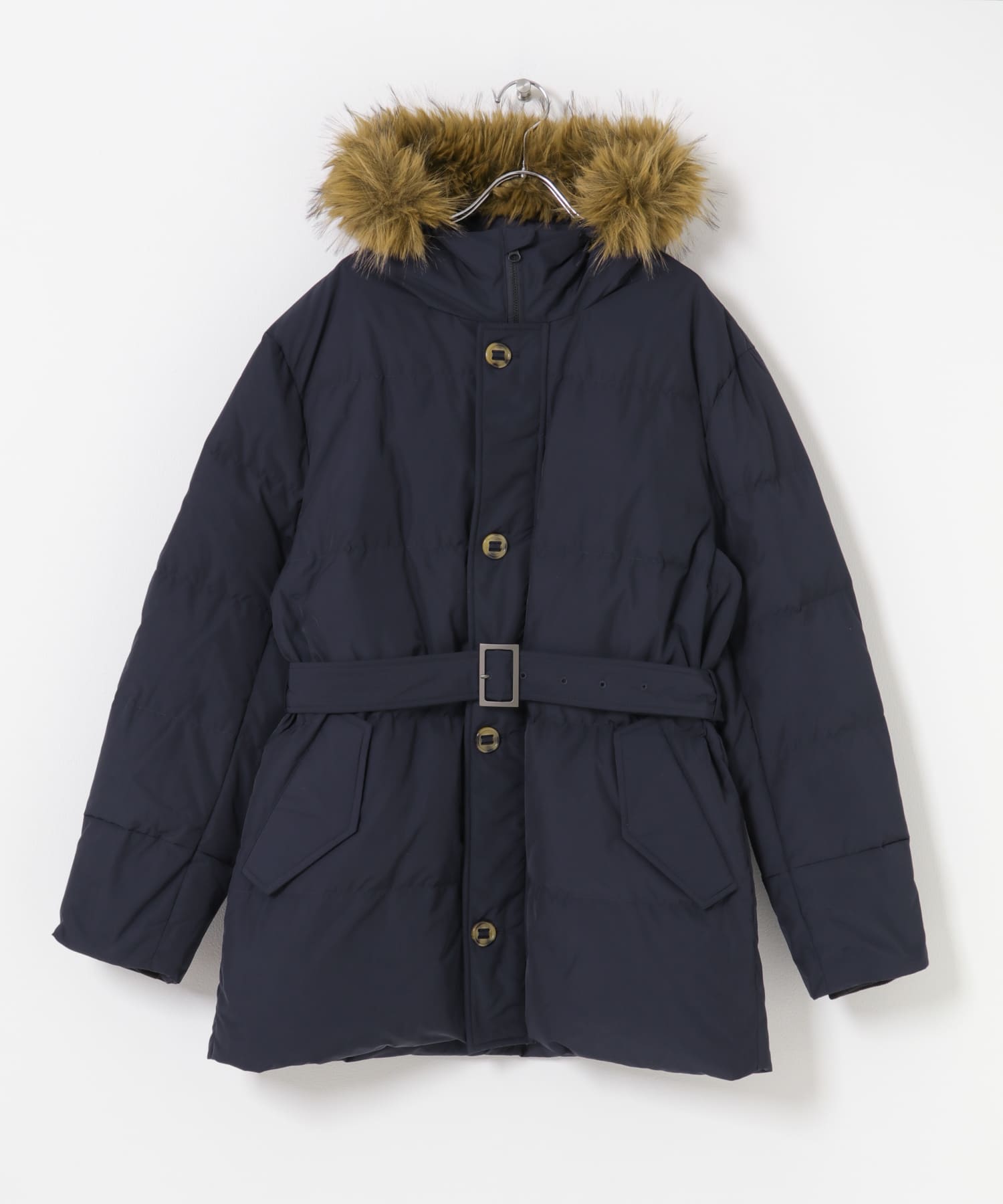 770FP 撥水ベルテッドダウンコート